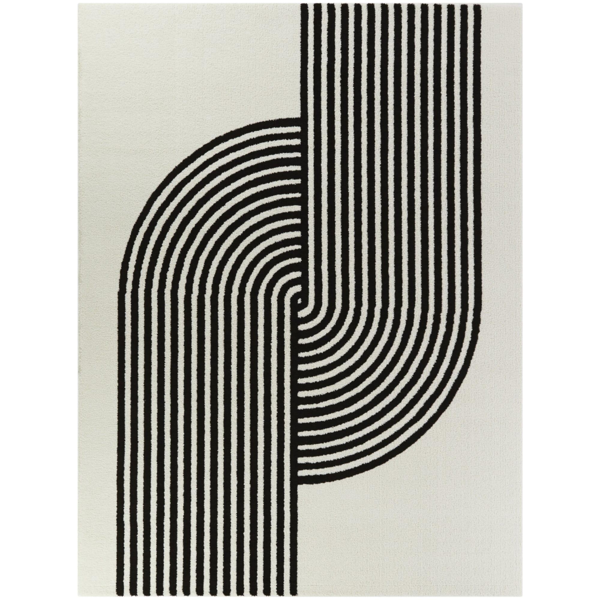 Balta Rugs 7'10"x10' Anscombe Contemporary Stripe Rug White