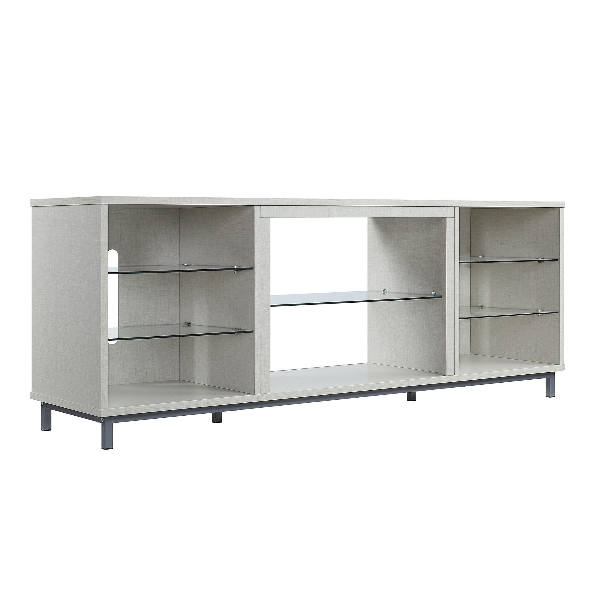 Brighton TV Stand for TVs up to 56" Beige - Manhattan Comfort: MDF Media Console with Cable Management