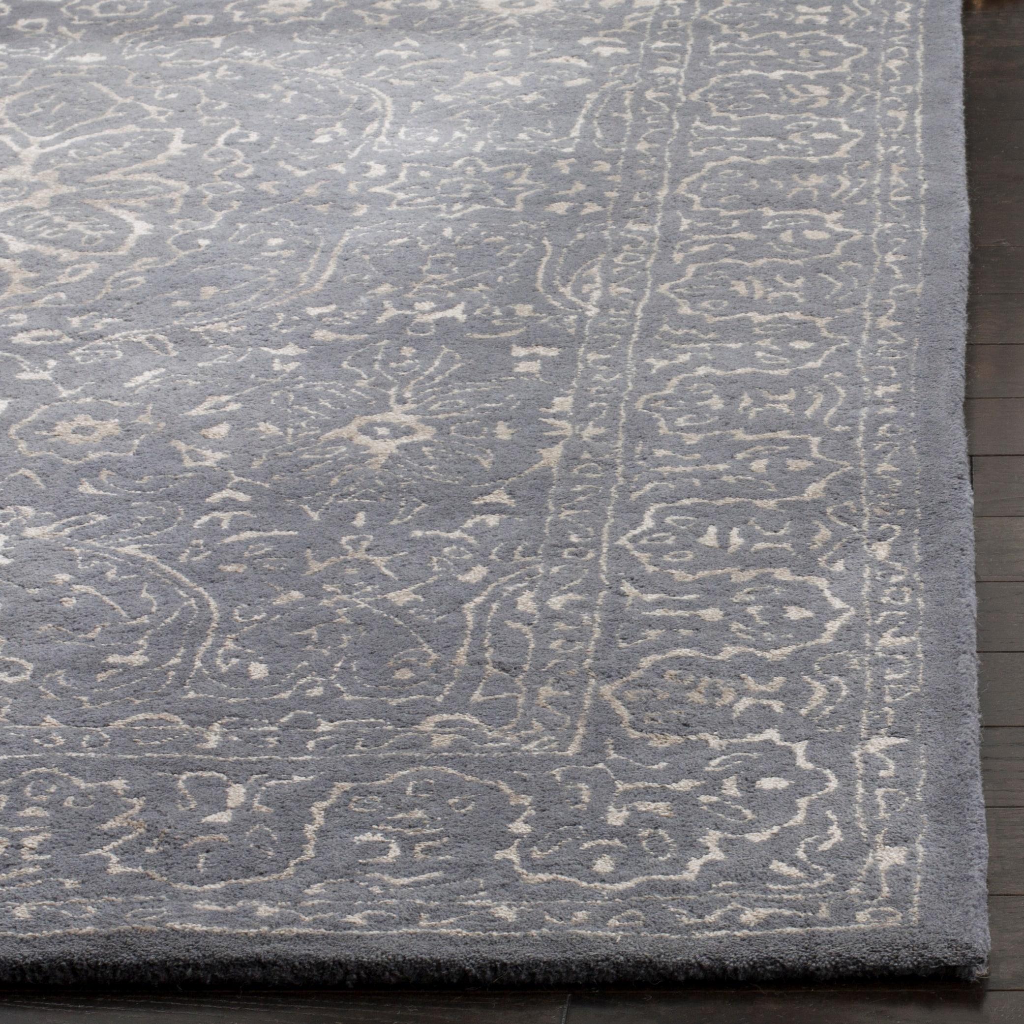 Glamour GLM516 Hand Tufted Accent Rug - Steel/Blue - 2'x3' - Safavieh.