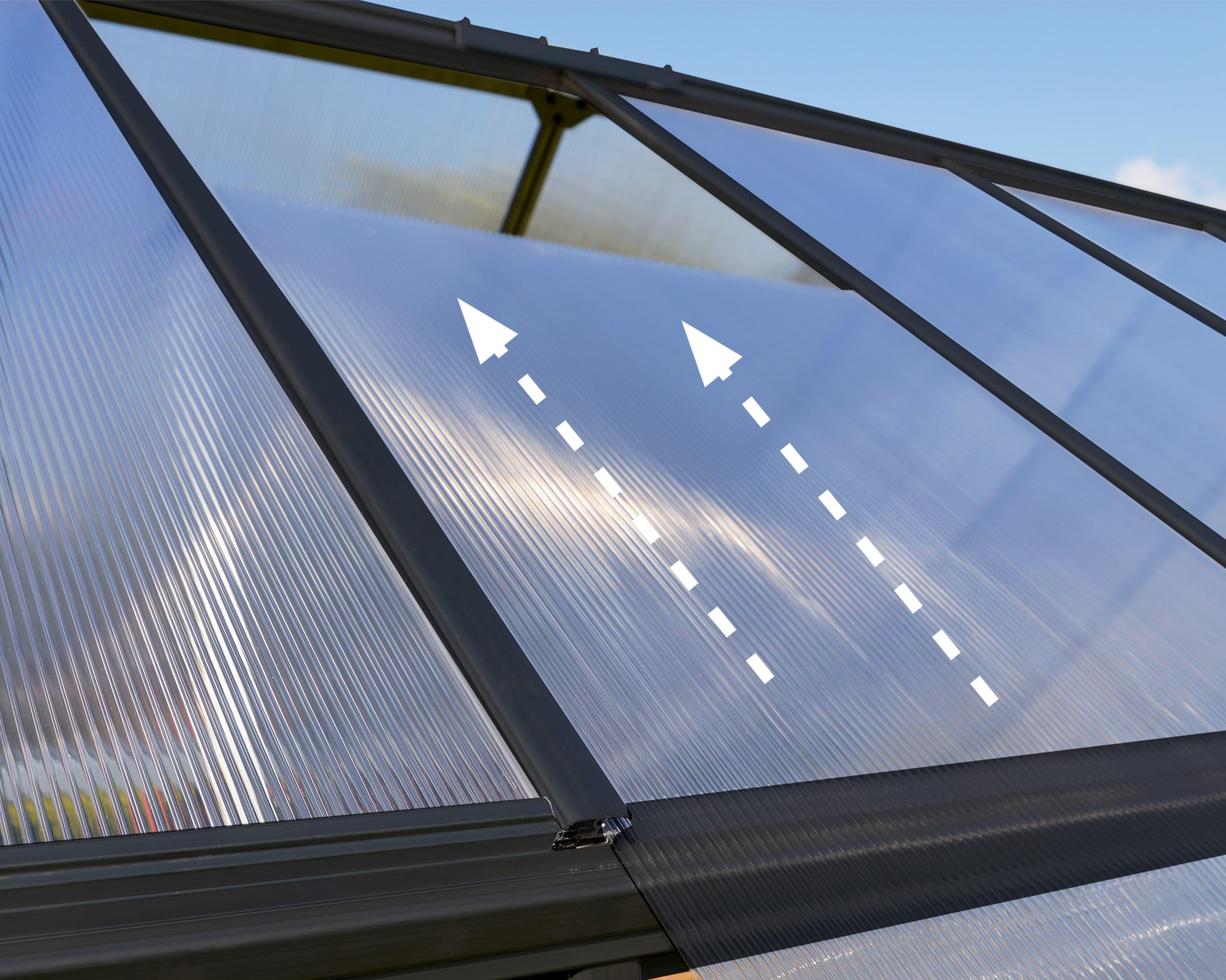 Palram - Canopia Hybrid Polycarbonate Hobby Greenhouse