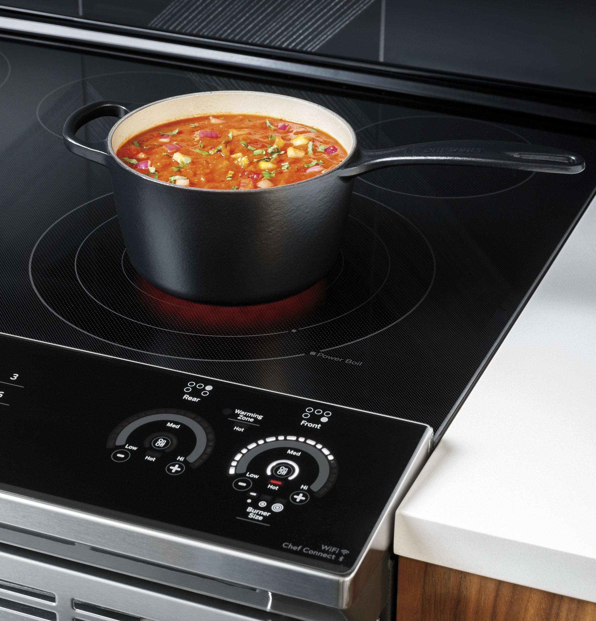GE Profile™ GE Profile Smart Appliances 30" 5.3 cu.ft. Slide-in Electric Range PSS93BPTS
