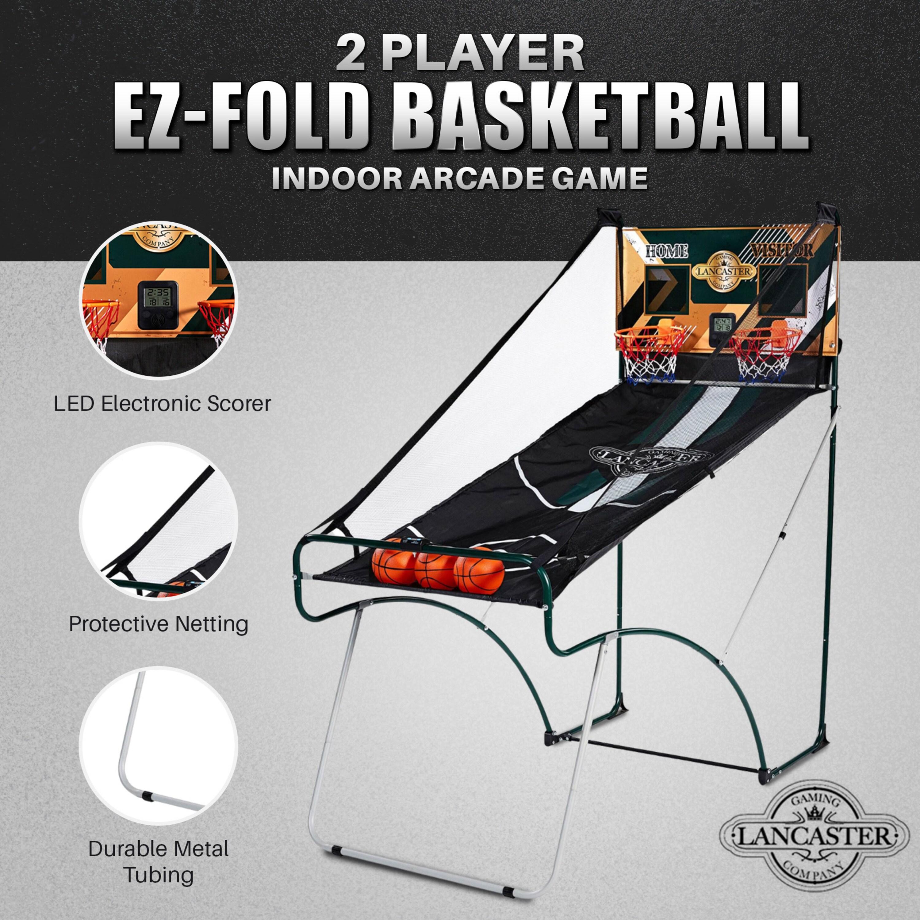 Lancaster Gaming Lancaster Gaming 2 Player Battery Powered Basketball Arcade Game