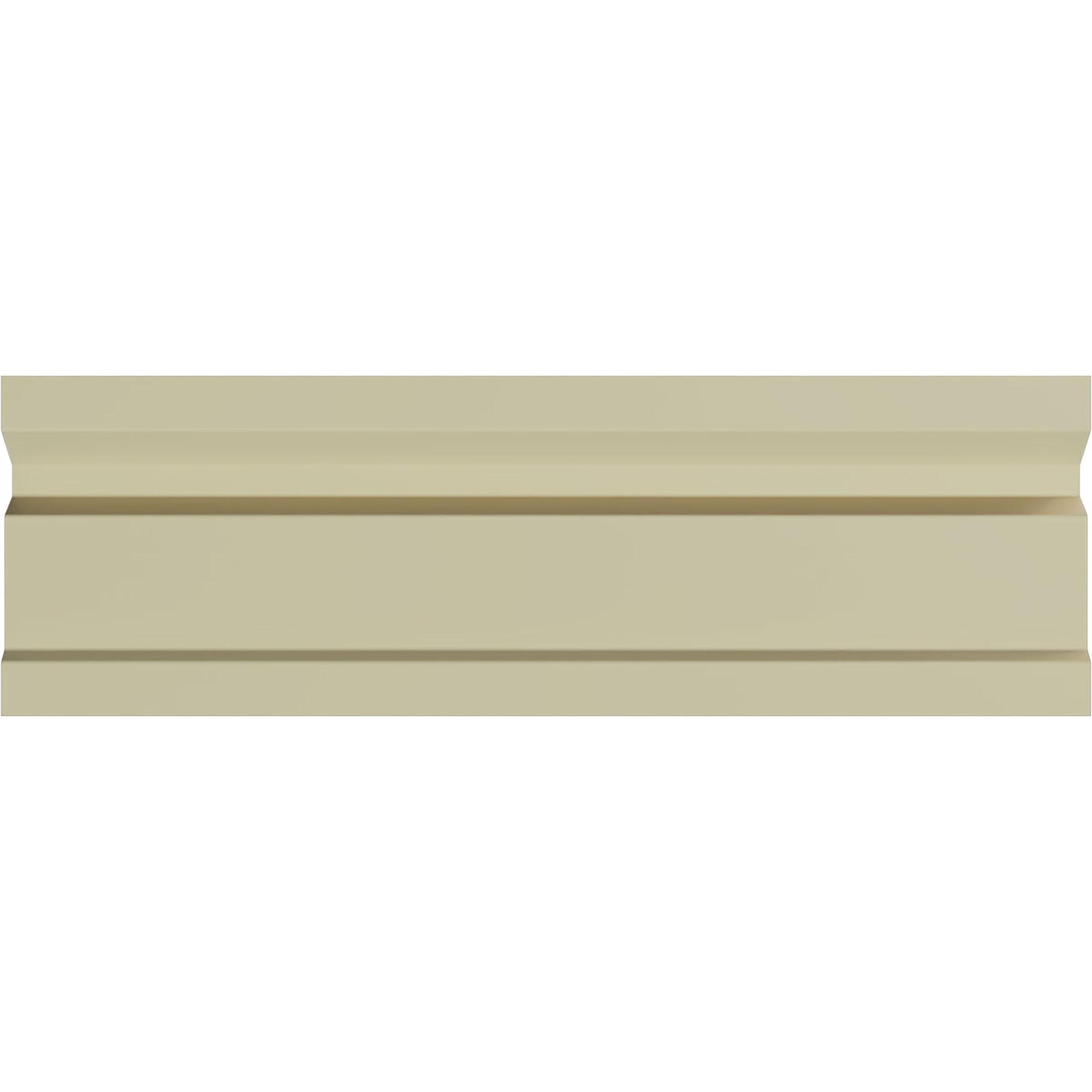 Ekena Millwork 3 1/8"H x 7/8"P x 94 1/2"L, (5 7/8" Repeat), Caputo Chair Rail (12-Pack)