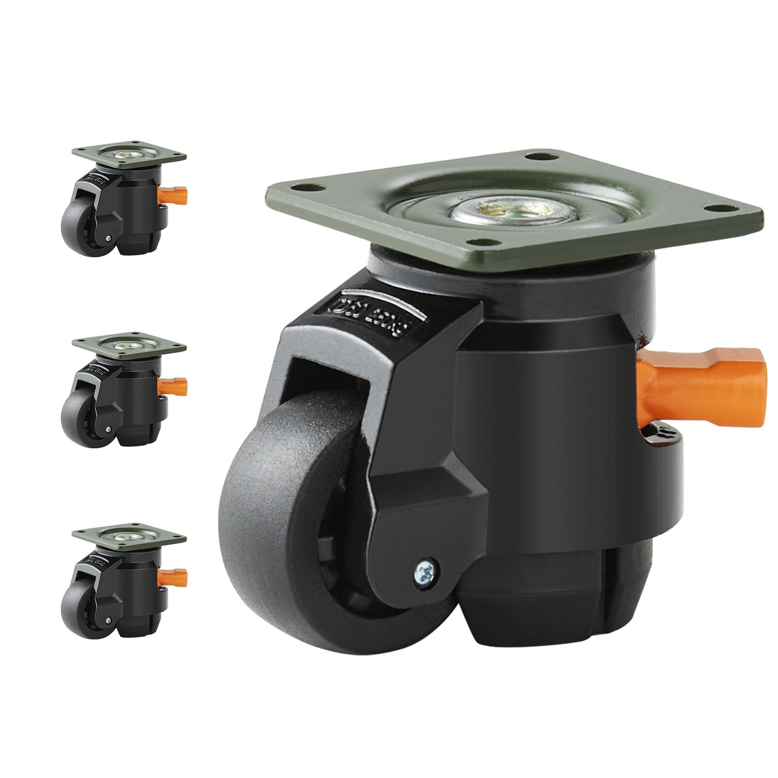 Leveling Casters, Set of 4, 2200 lbs Total Load Capacity (Set of 4)