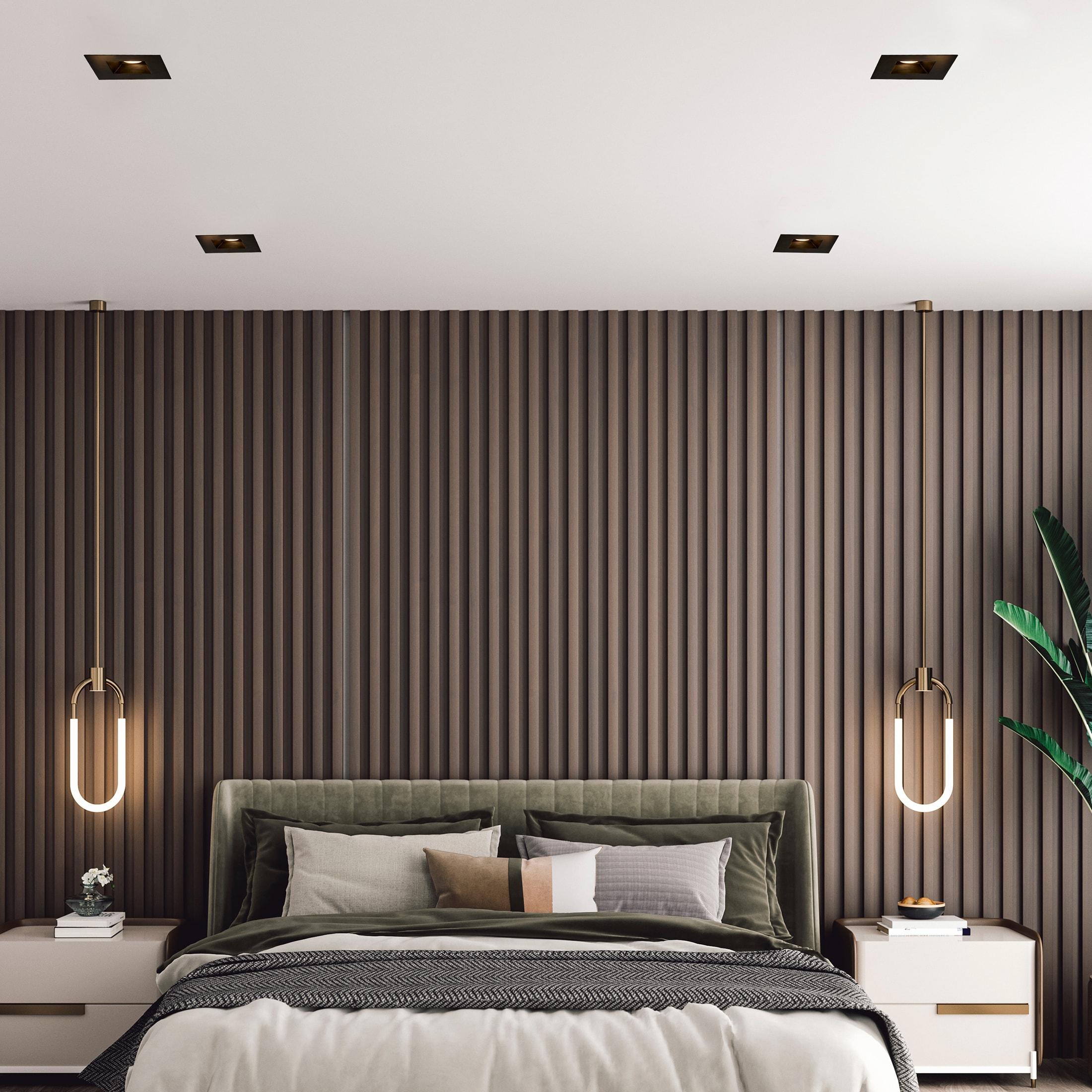 Maxxima 6” Ultra-Thin Recessed Anti-Glare LED Downlight Canless IC Rated 1200 Lumens 5 Color Temperature Select 2700K/3000K/3500K/4000K/5000K Dimmable Square Black Trim 90 CRI 5CCT Slim J-Box Included