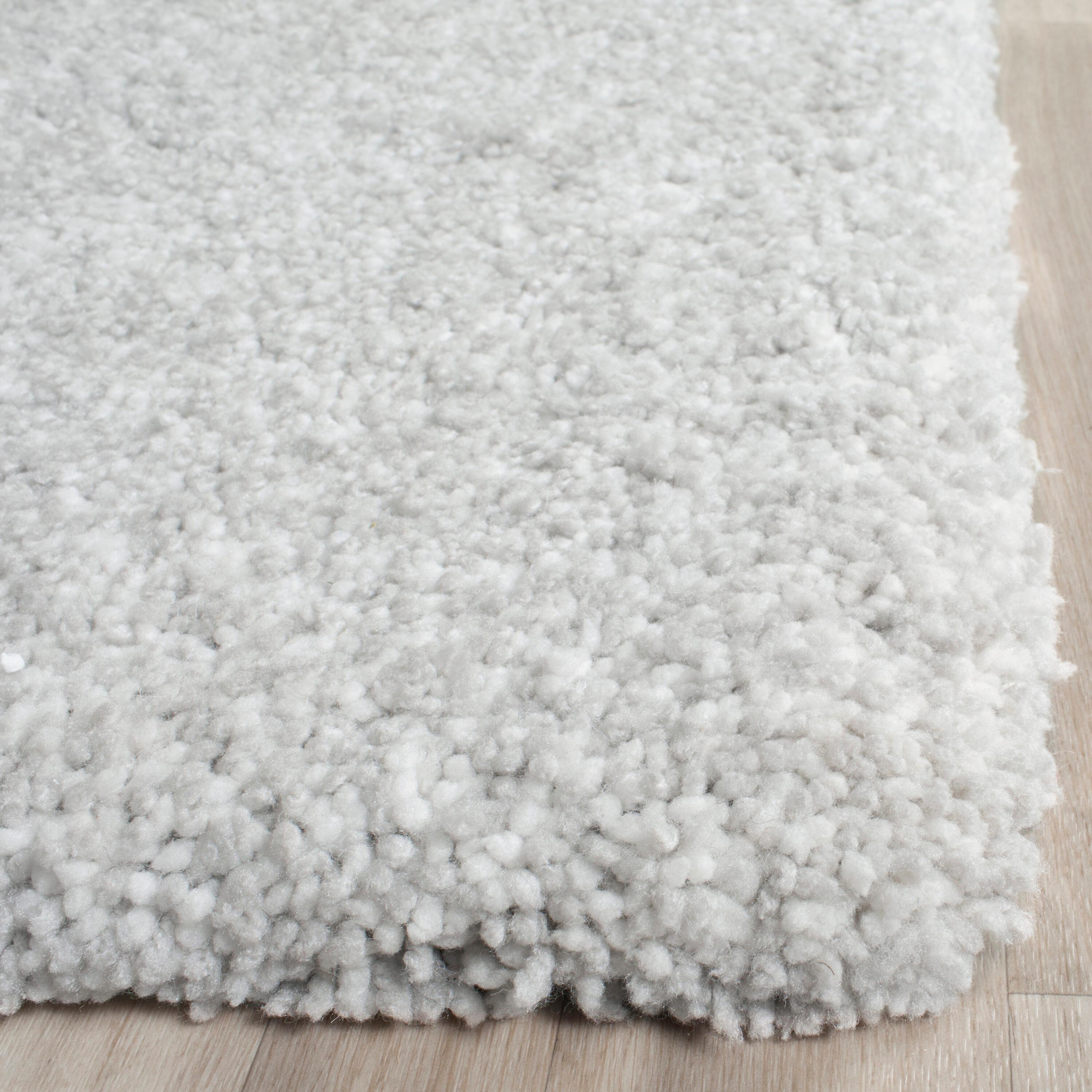 Ultimate Shag SGU211 Hand Tufted Indoor Area Rug - Silver/Ivory - 5'x8' - Safavieh.