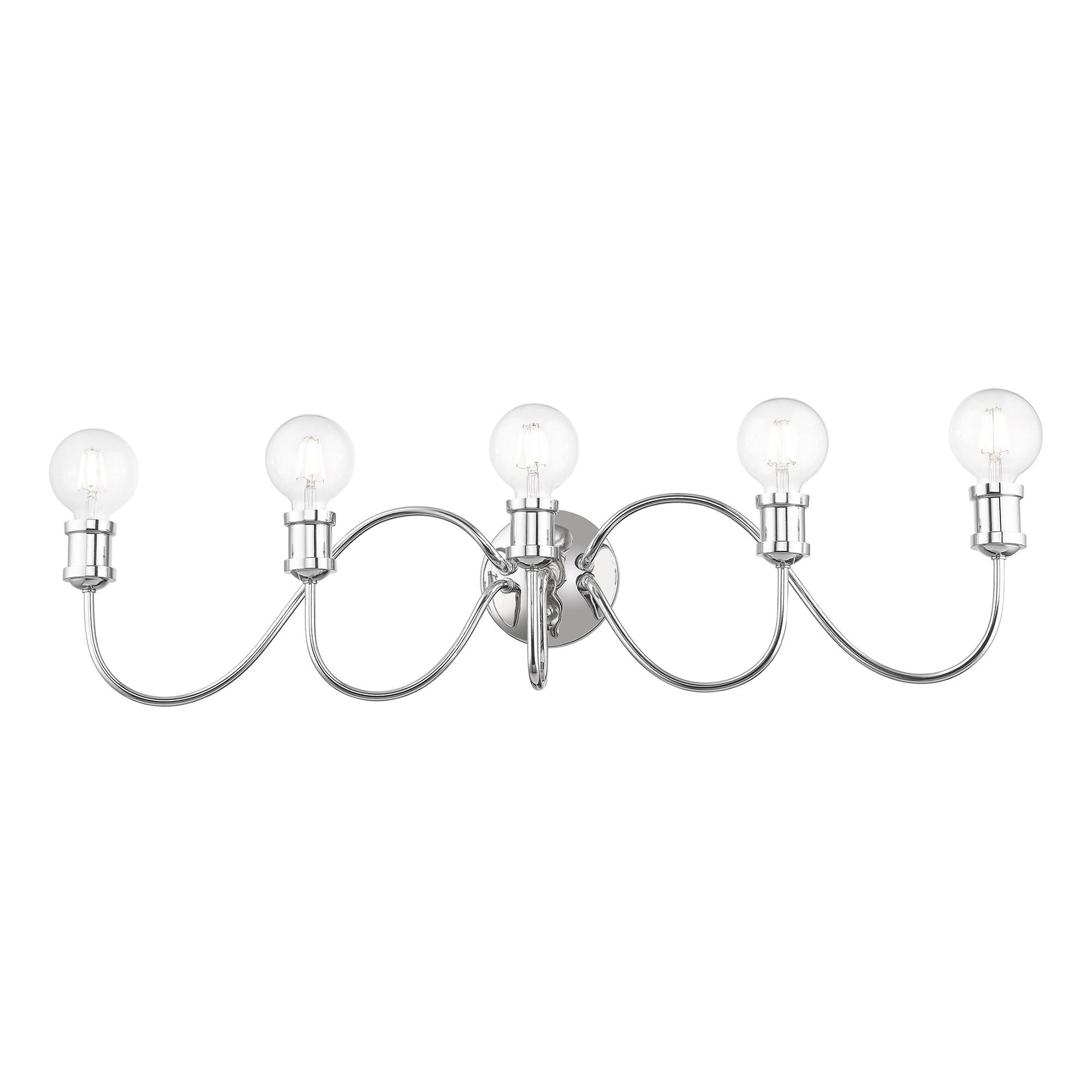 Livex Lighting - Lansdale - 5 Light Large Bath Vanity In Transitional Style-7
