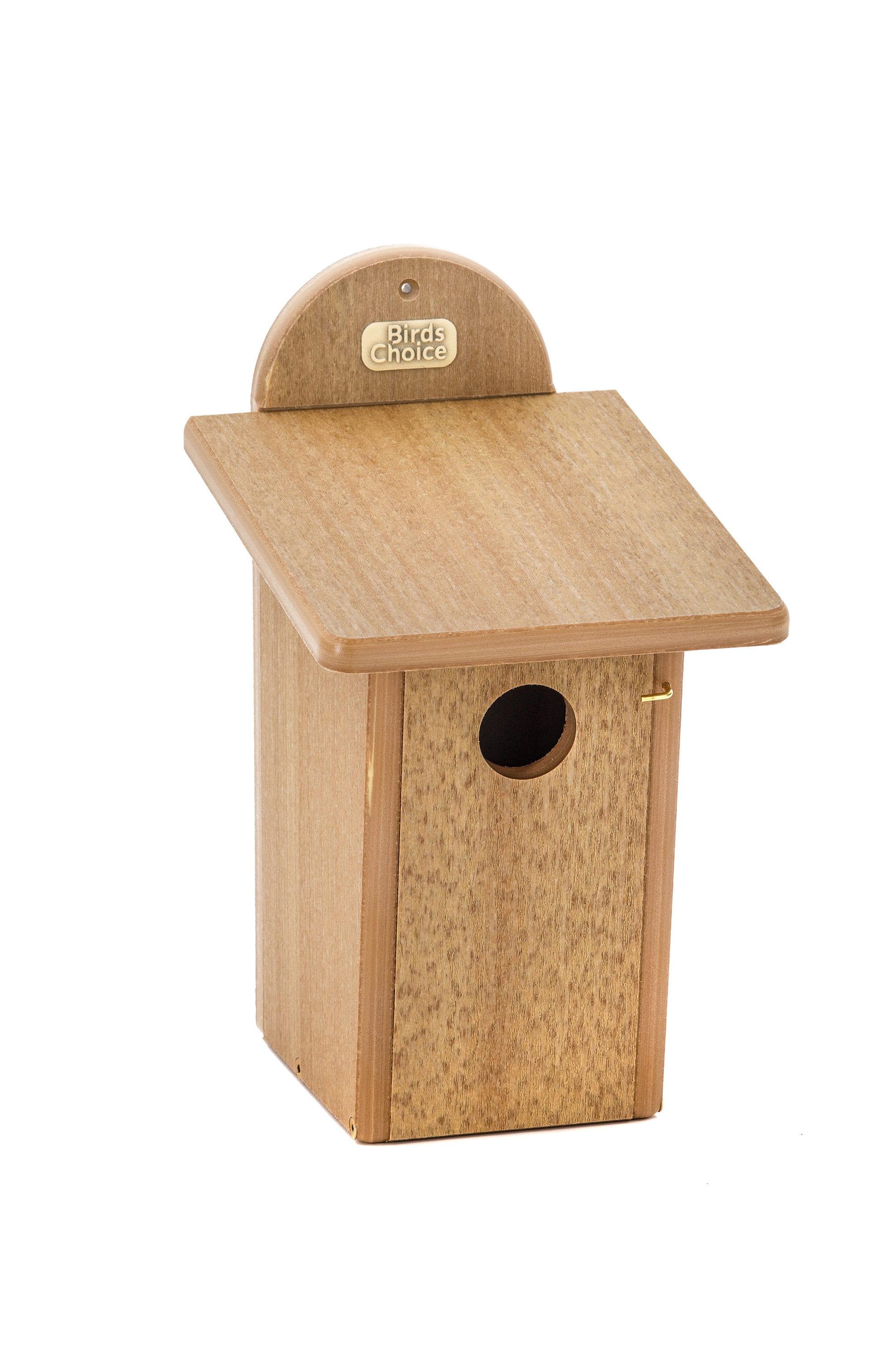 Birds Choice 13" Teak Brown Bluebird House Spruce Creek Collection Recycled Plastic Bird House