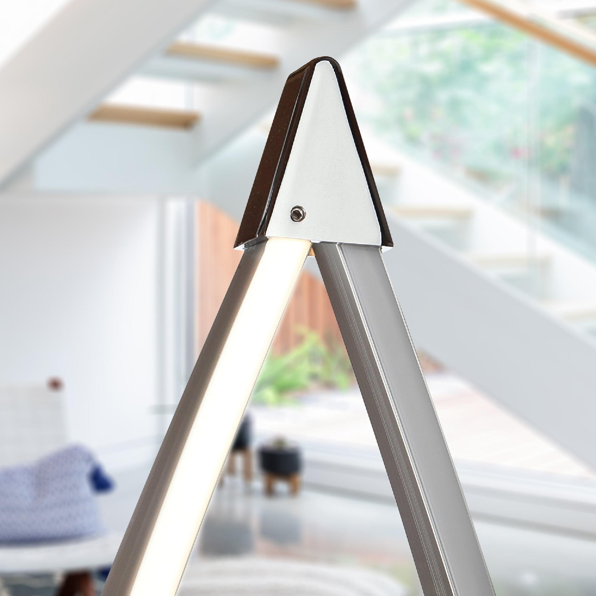 Brightech Twist 43 in. Industrial 2-Light LED Energy Efficient Floor Lamp with Built-In 3-Way Dimmer