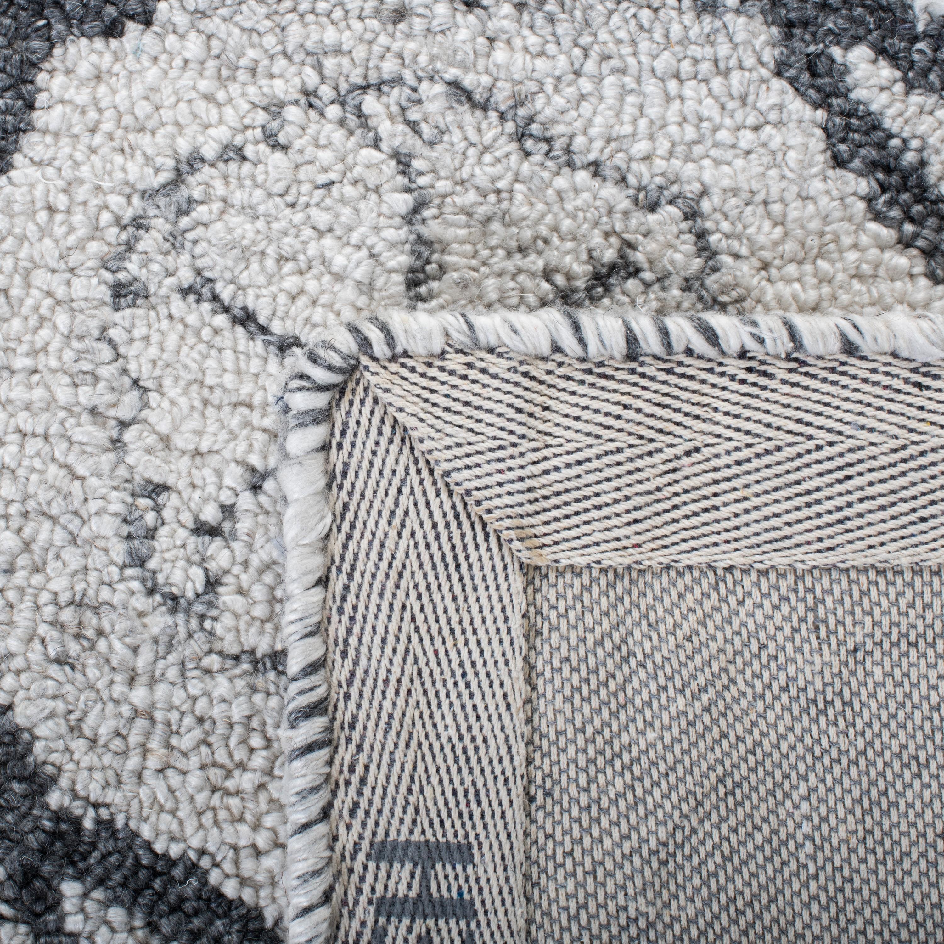 Marquee MRQ118 Hand Tufted Indoor Area Rug - Ivory/Grey - 8'x10' - Safavieh