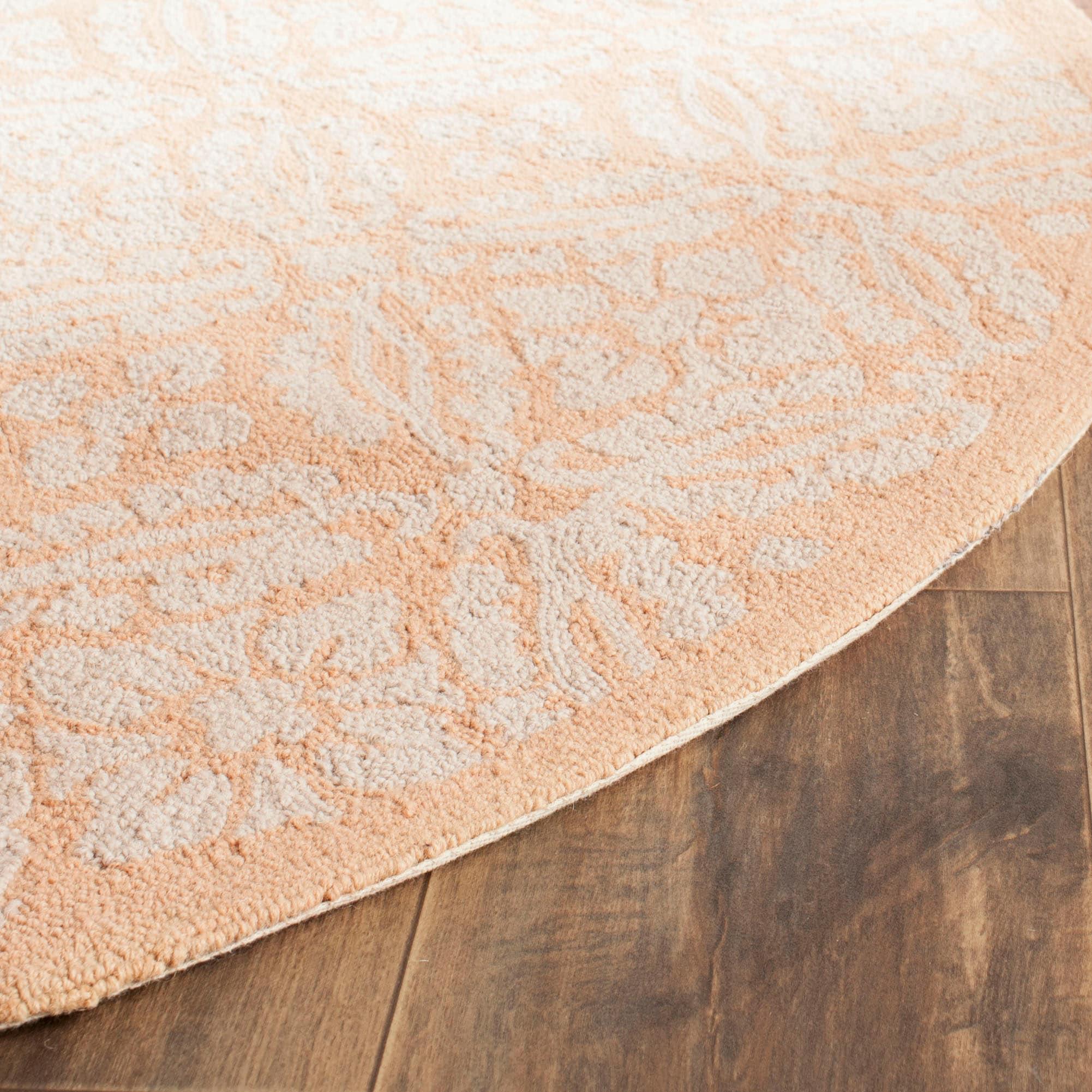 SAFAVIEH Chelsea Margery Geometric Wool Area Rug, Blush, 5'3" x 8'3"