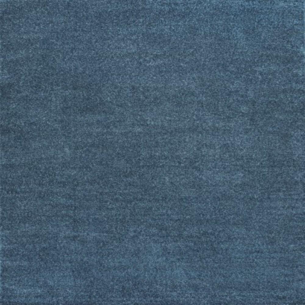 8'x10' Haze Solid Low-Pile Area Rug, Turquoise - JONATHAN Y