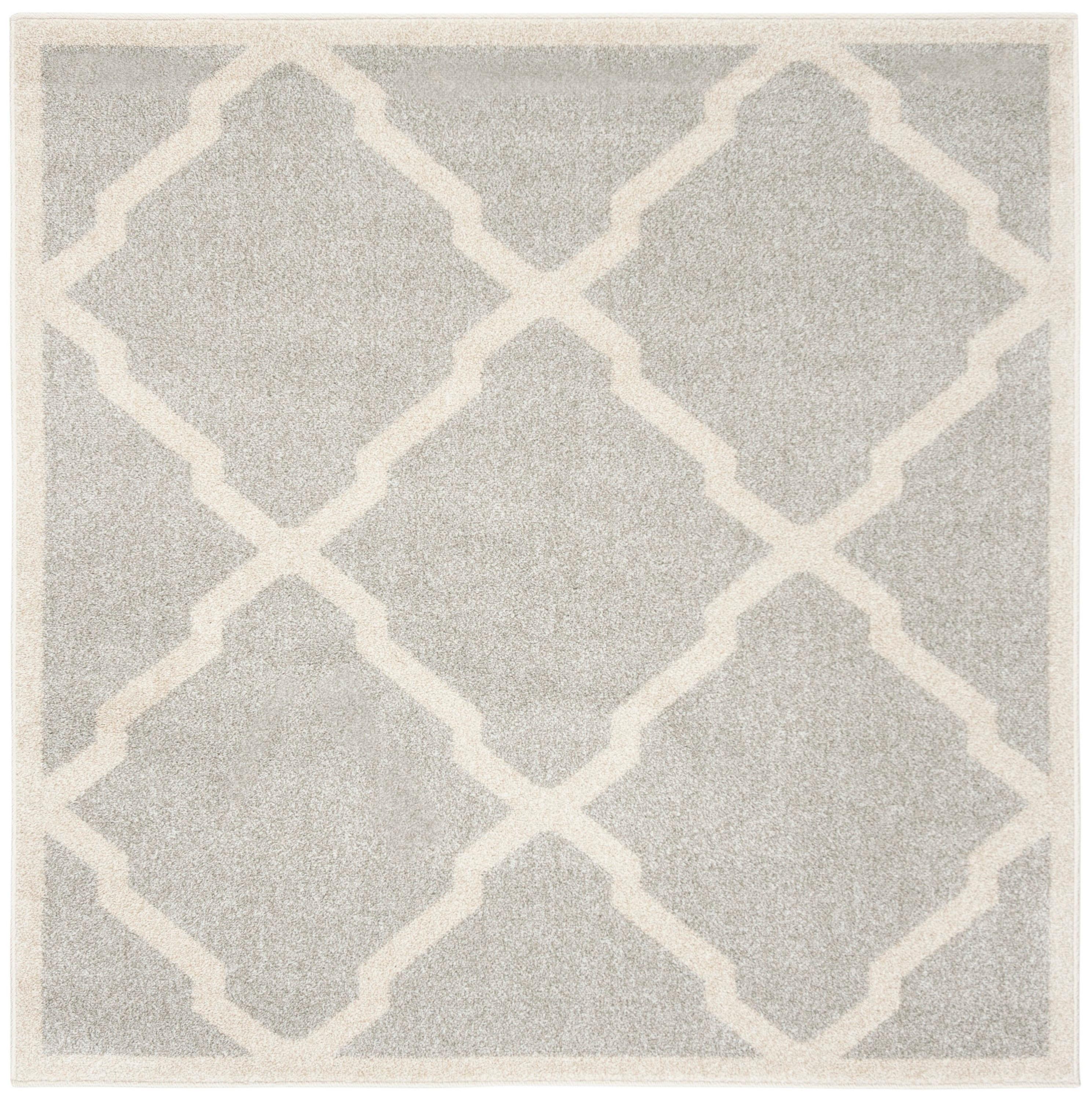 Amherst AMT421 Power Loomed Indoor Area Rug - Light Grey/Beige - 5'x5' - Safavieh