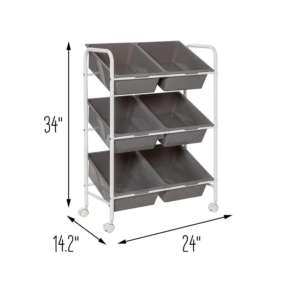 34'' H x 24'' W Utility Cart with Wheels