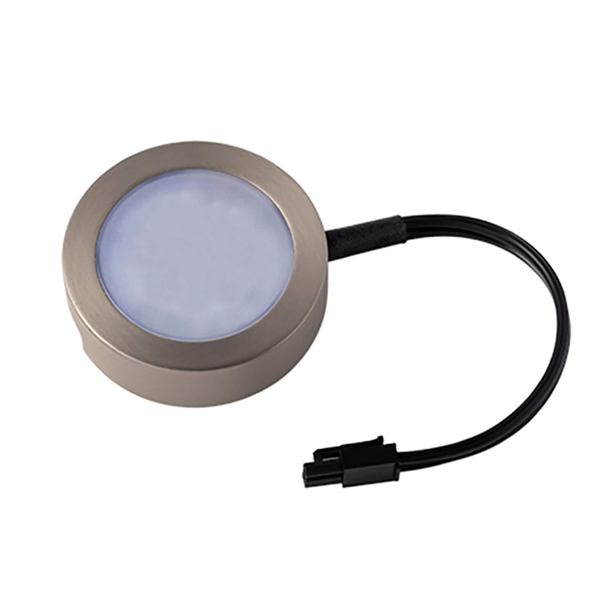 120V LED Puck Light Undercabinet Task Luminaire with 3-CCT Switchable between 2700K and 3500K