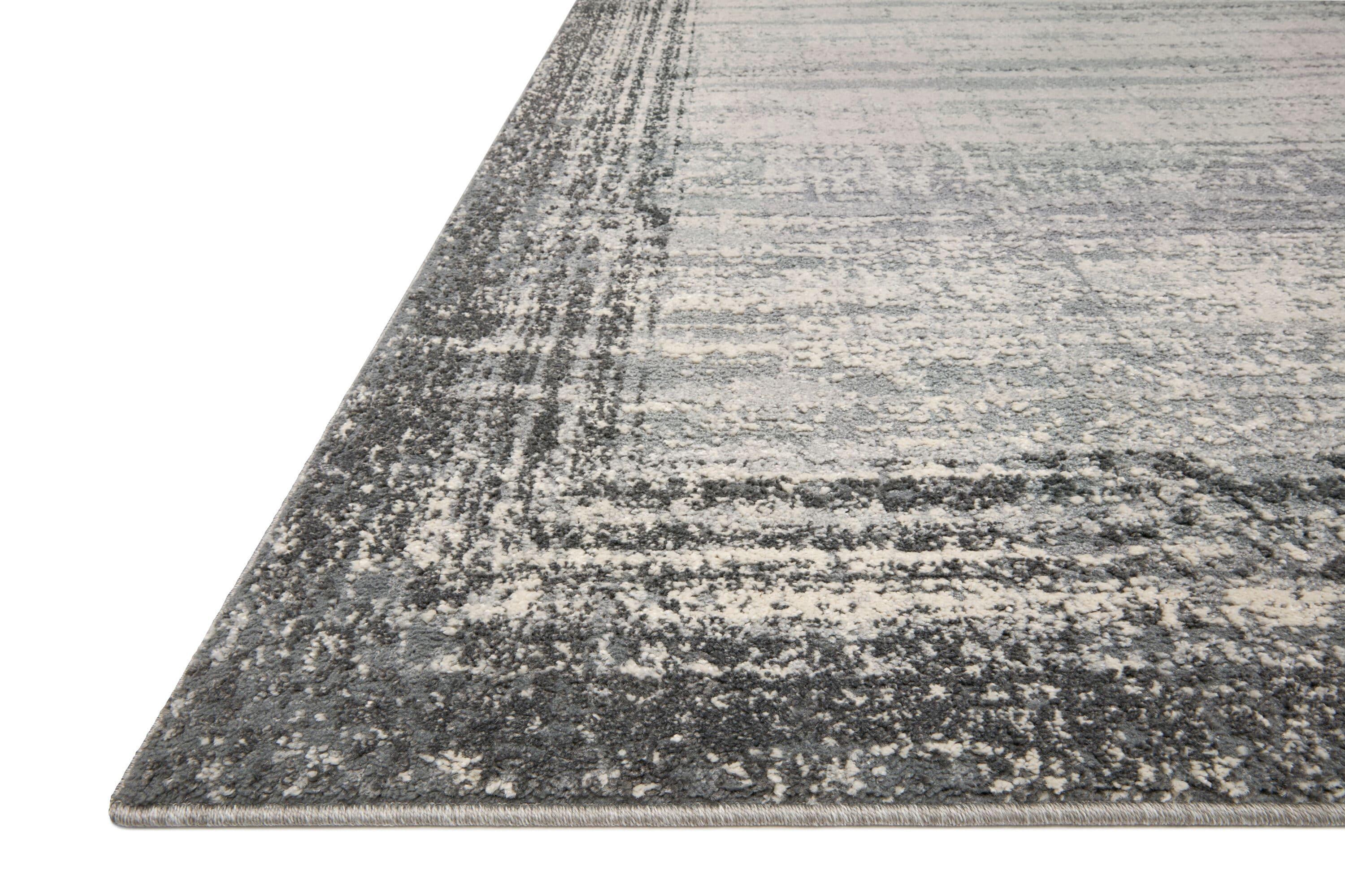 Loloi II Austen 9 X 13 (ft) Pebble / Charcoal Indoor Distressed/Overdyed Persian Spot Clean Only Area Rug