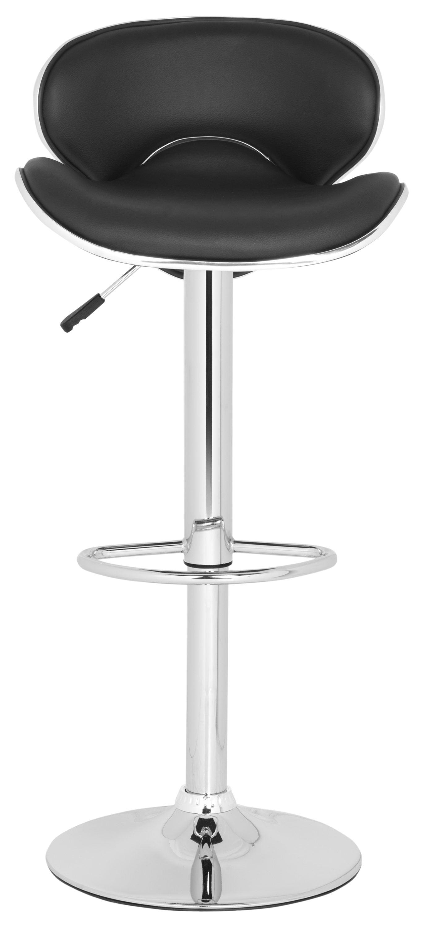 Shambi Swivel Bar Stool - Black - Safavieh