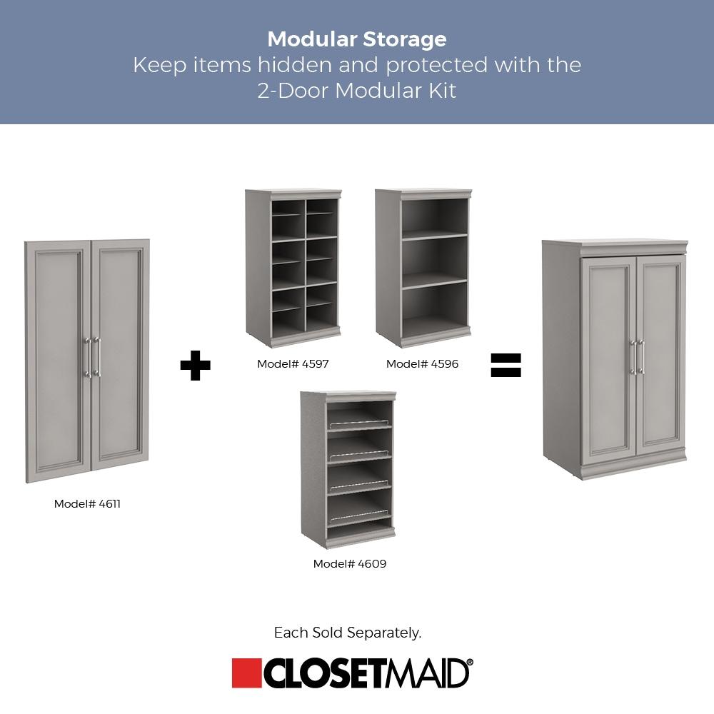 Modular Storage 21.38" W Shoe Shelf Unit with 4 Shelves