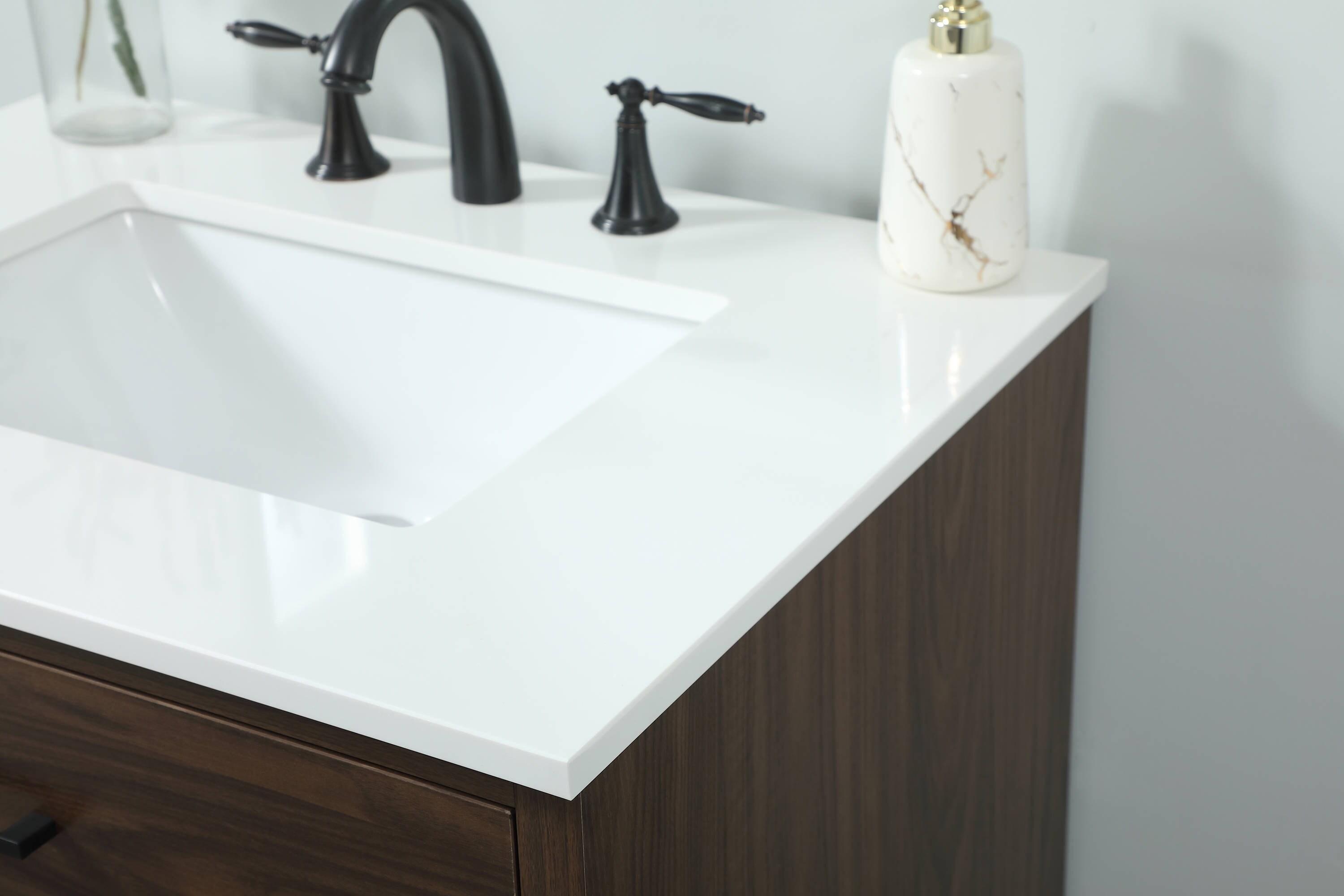 Elegant Kitchen and Bath Elegant Kitchen and Bath 30 Inch Single Bathroom Vanity