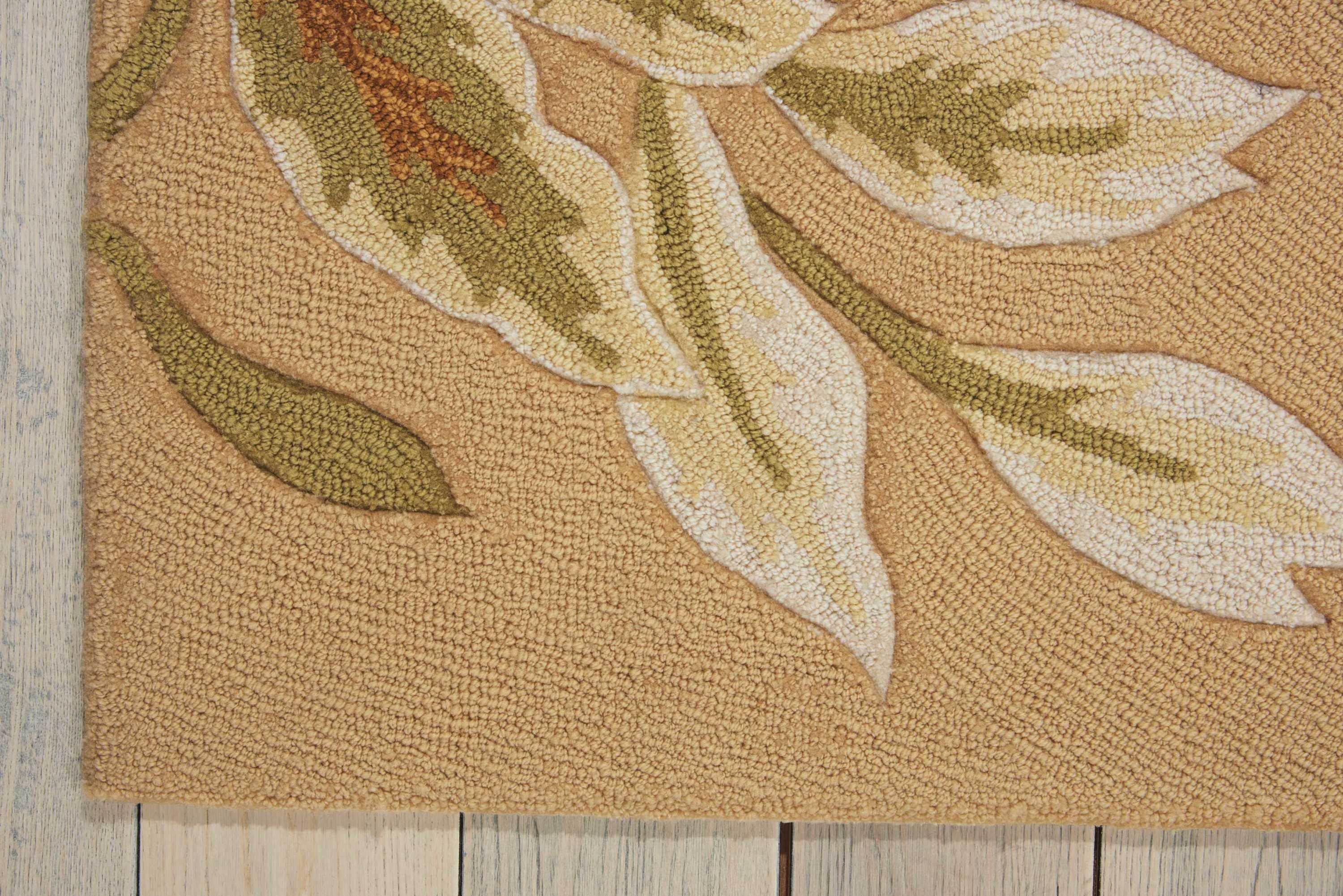 Nourison Fantasy Beige Area Rug FA11 5' x 7'6"