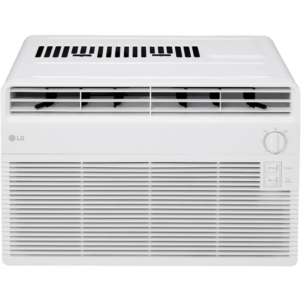 LG 5000 BTU Window Air Conditioner for up to 150 Sq. Ft. with 2 Cooling and Fan Speeds in White