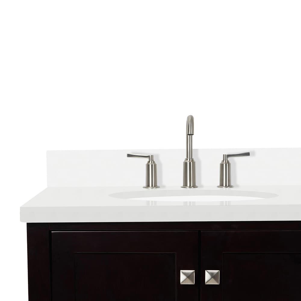 Ariel A073dwqovo Cambridge 73" Free Standing Double Basin Vanity Set - Brown