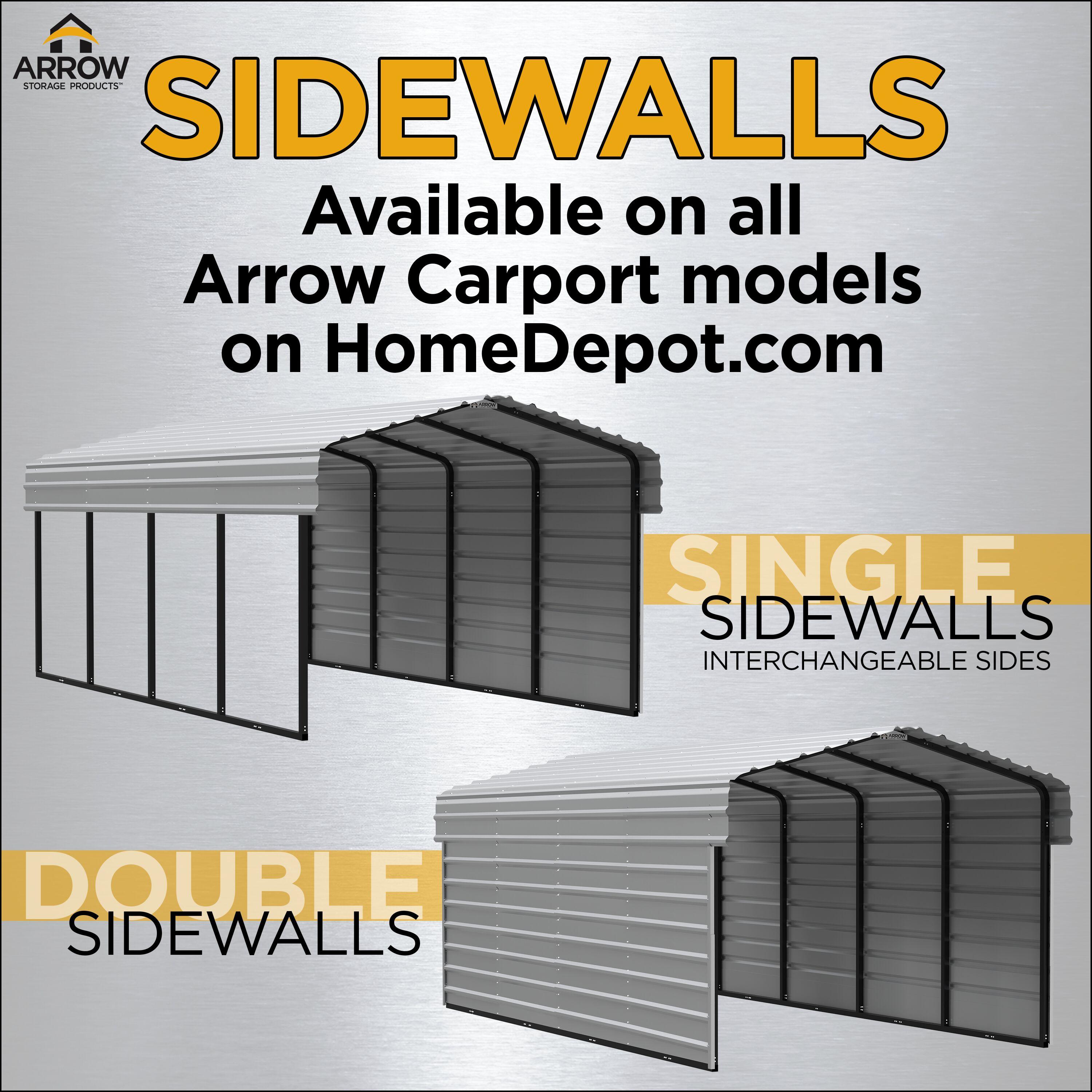 Arrow Arrow Galvanized Steel Carport