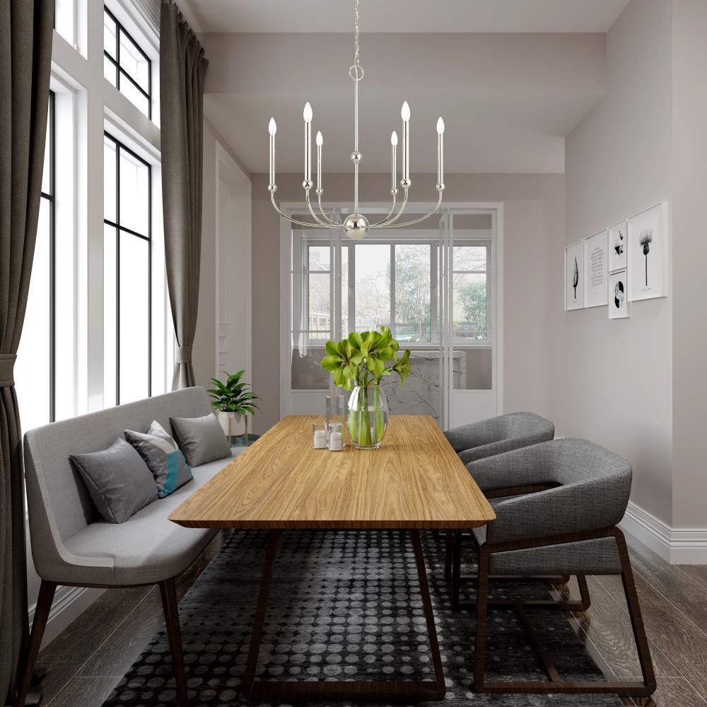 6 - Light Dimmable Chandelier