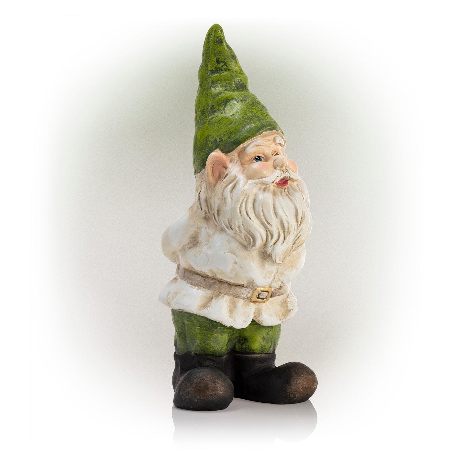 Alpine Corporation Gnome Statue With Hands Behind His Back