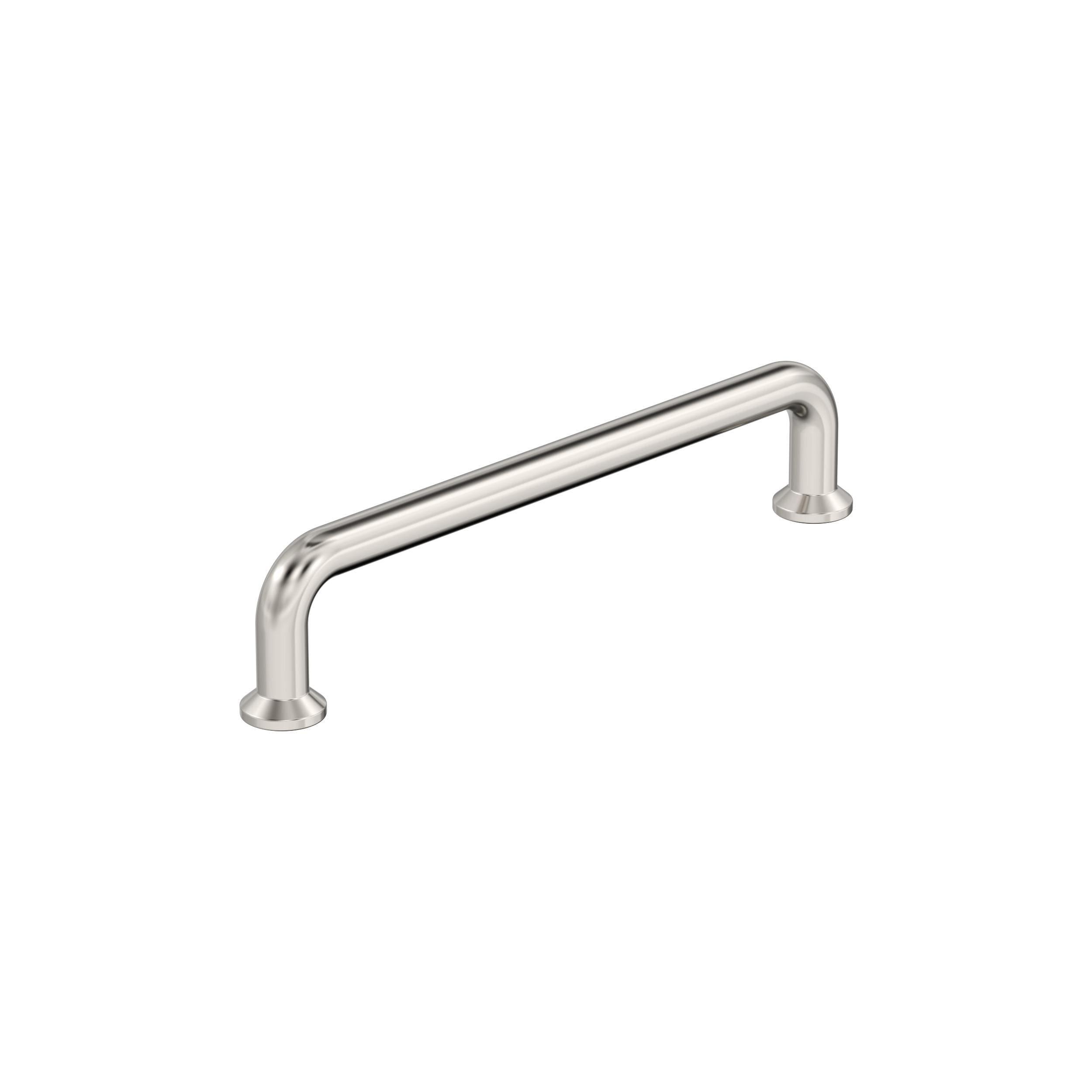 Amerock Factor 5-1/16 inch (128mm) Center-to-Center Polished Nickel Cabinet Pull