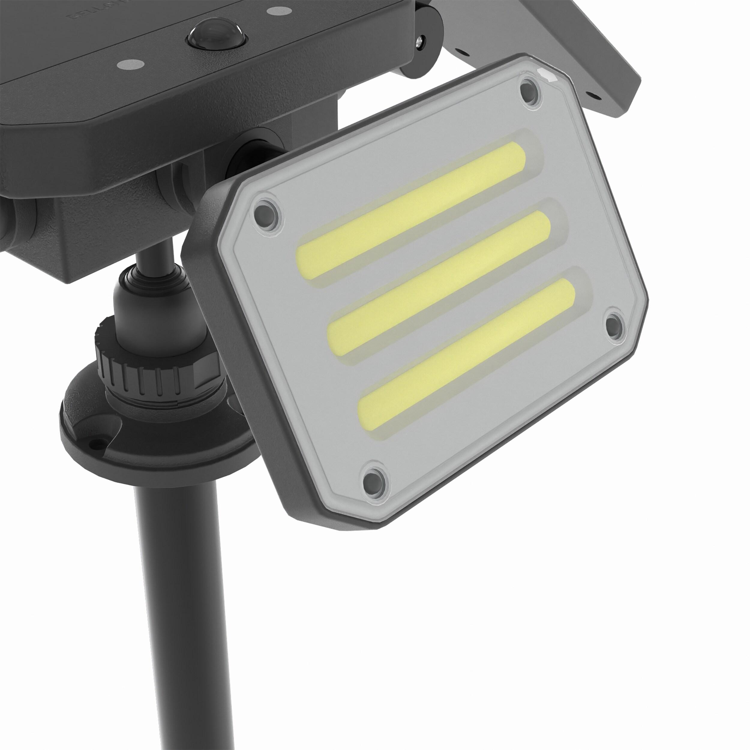 Bell + Howell Bell+Howell Bionic Solar Powered Floodlight with Remote Control, Wide Angle and Motion Activated