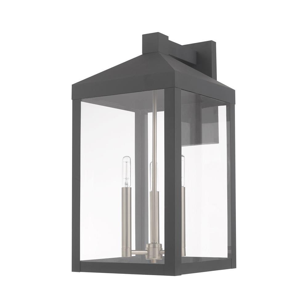 Livex Lighting Nyack 3 - Light Wall Light in  Scandinavian Gray