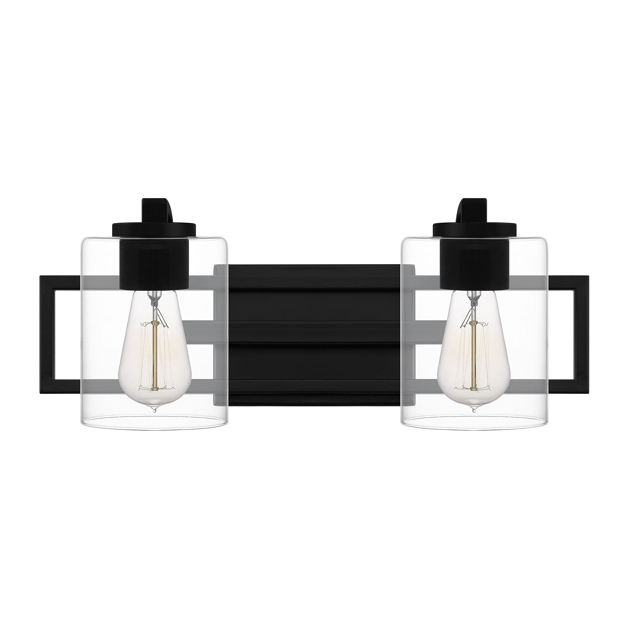 Quoizel Lighting Lansdowne 2 - Light Vanity in  Matte Black