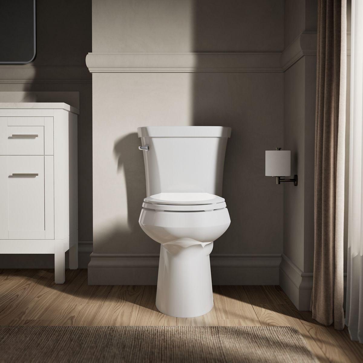Kohler Santa Rosa Comfort Height One-Piece Compact Elongated 1.28 Gpf Toilet With Revolution 360 Swirl Flushing Technology And Continuousclean St K-30812-0