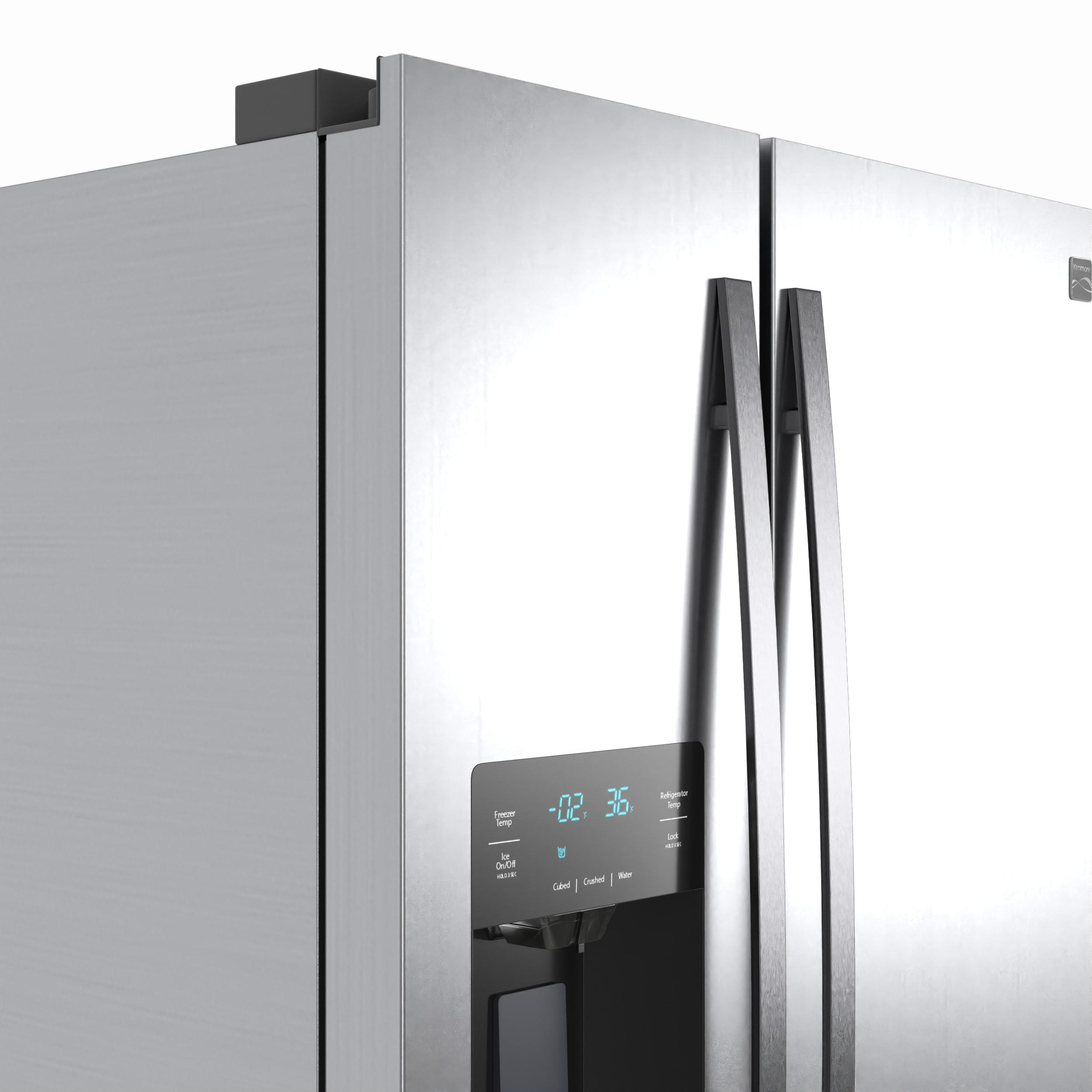 Kenmore 20 Cu. ft. 36-inch Depth Side-by-Side ENERGY STAR® Refrigerator/Freezer, Stainless Steel