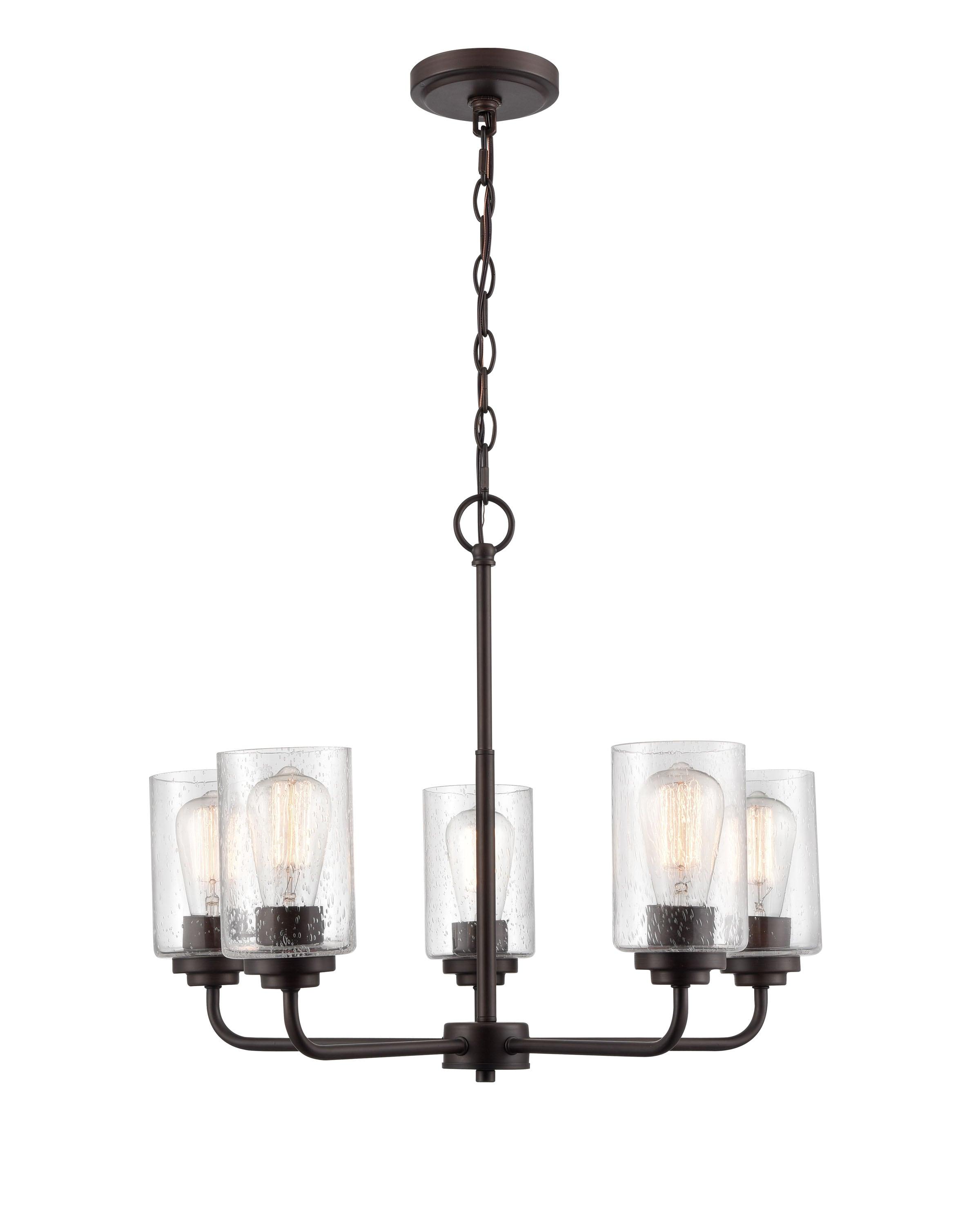 Millennium Lighting Moven 5 - Light Chandelier in  Rubbed Bronze