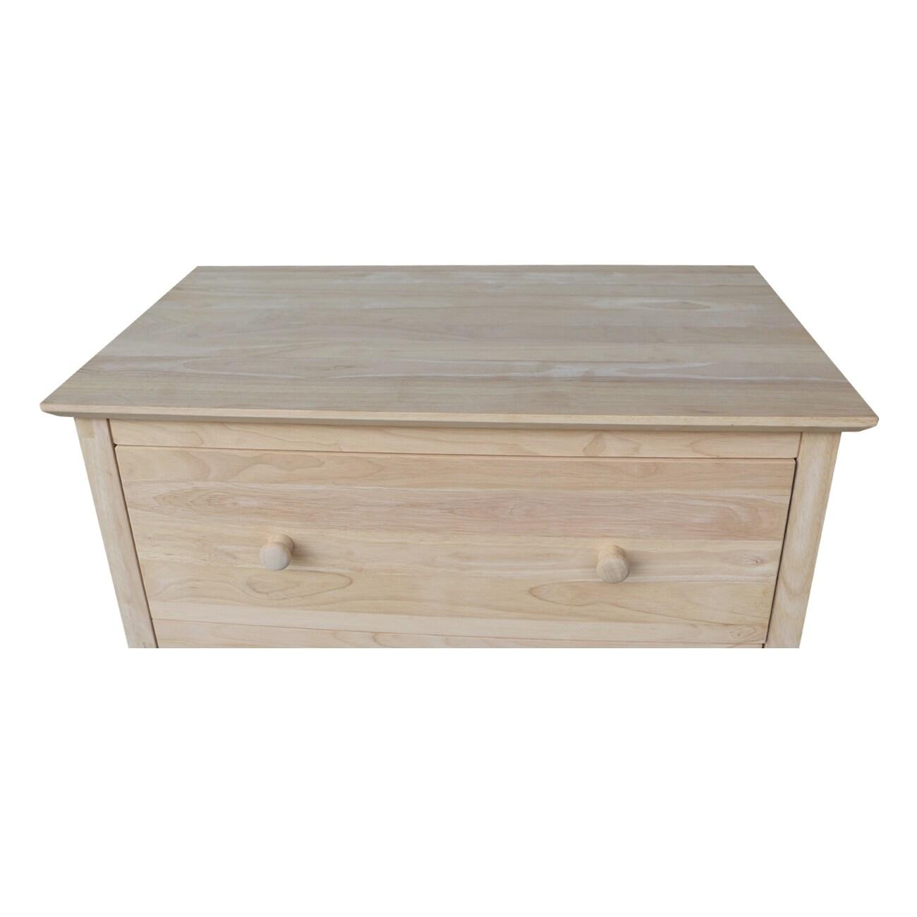 Brooklyn 4-Drawer Unfinished Wood Chest of Drawers