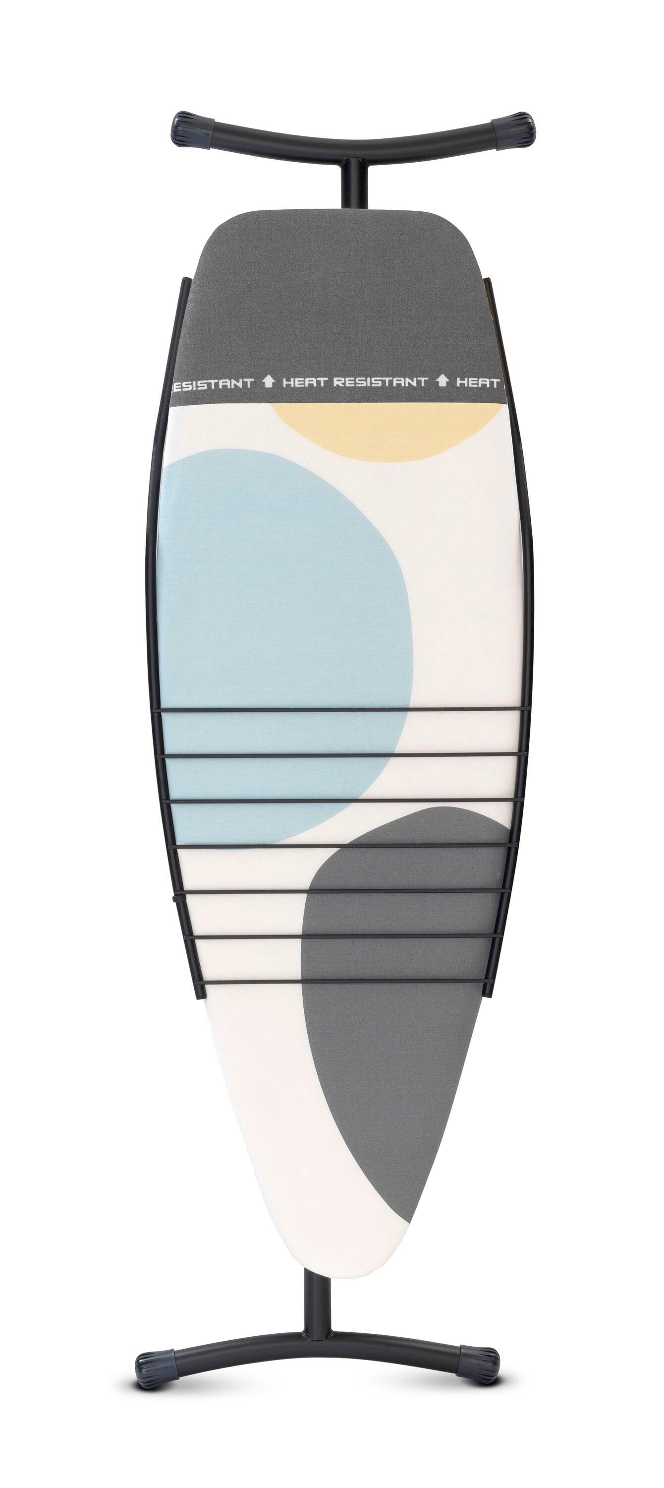 Brabantia Size D XL Ironing Board with Linen Rack and Heat Resistant Parking Zone Spring Bubbles Cover & Reviews | Wayfair