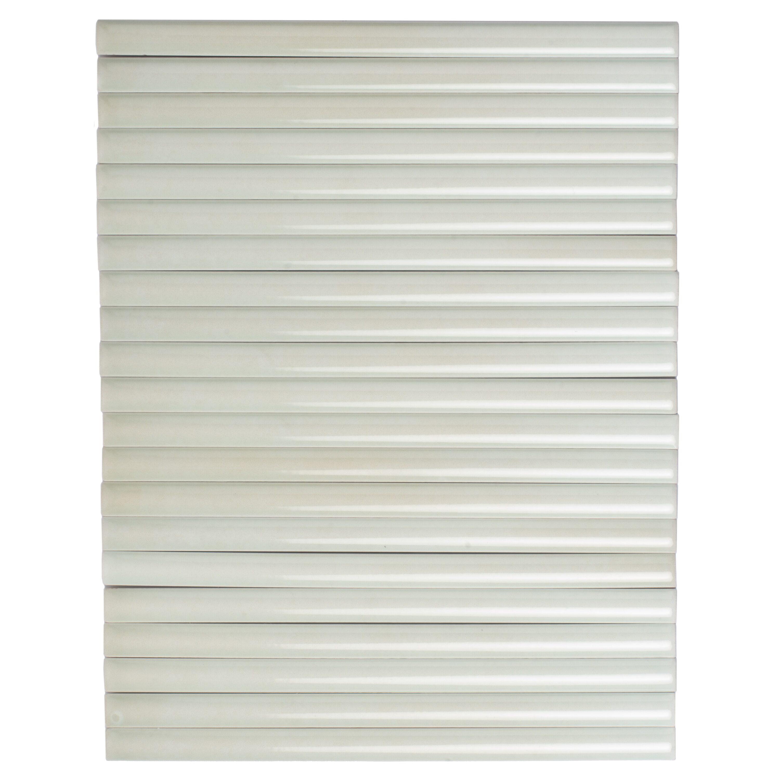 Apollo Tile Silken 7.9'' L x 0.5'' W Ceramic Round Tile Trim (Set of 10)