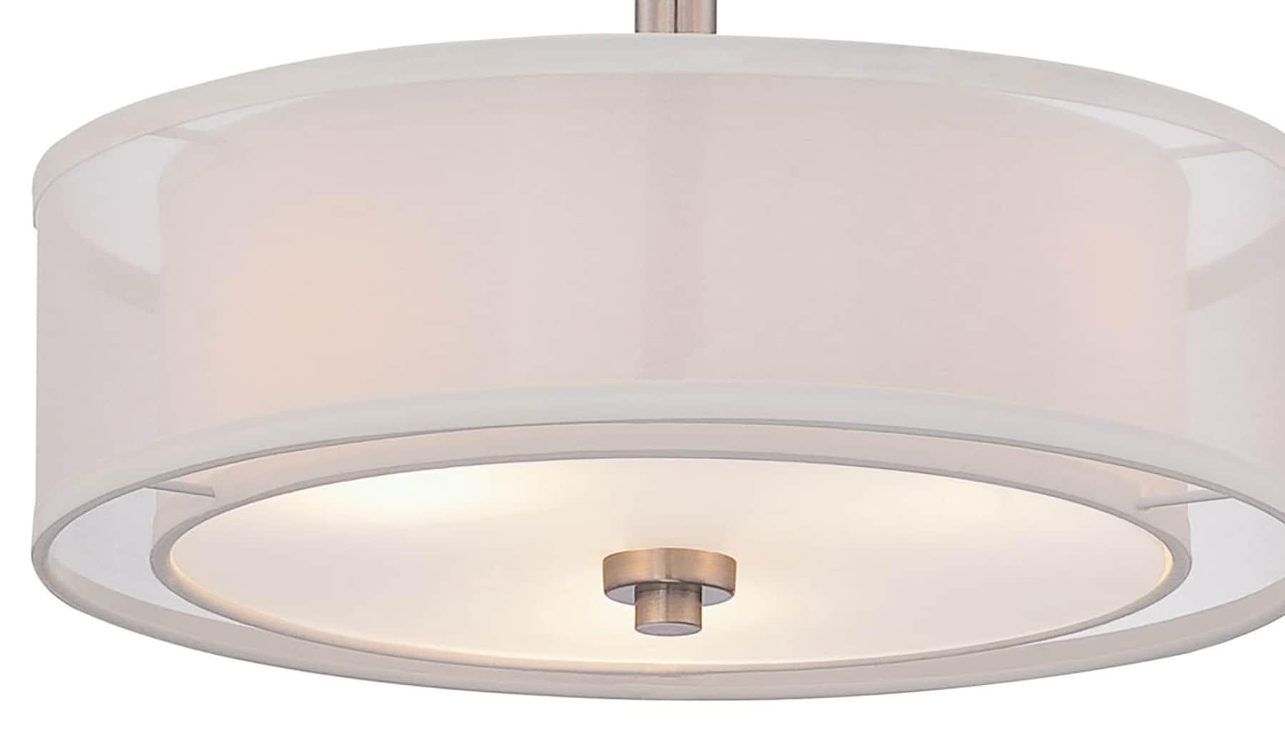 Minka Lavery - Parsons Studio - 3 Light Semi-Flush Mount in Transitional Style -