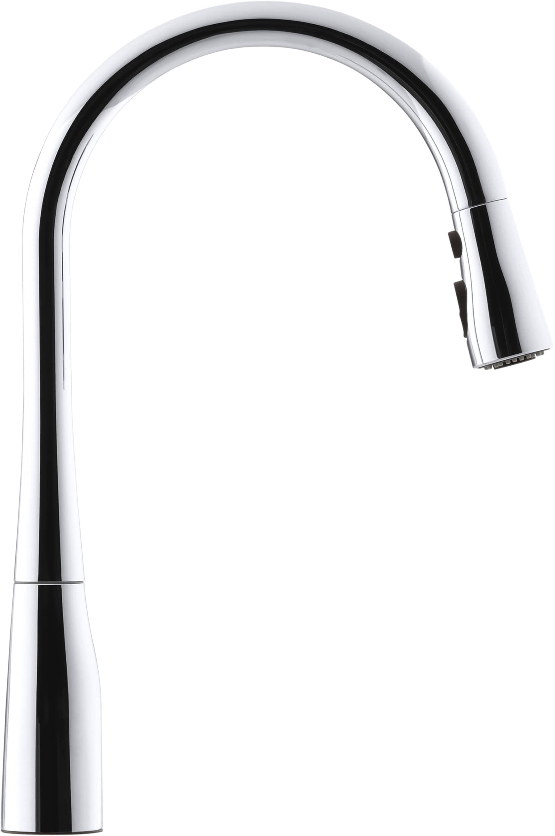 Kohler Simplice Single Handle Pull Down Kitchen Sink Faucet with Three-Function Pull Down Sprayer