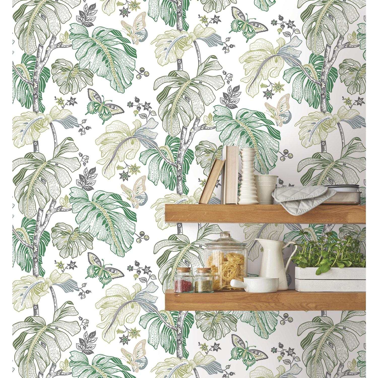 Boho Palm Peel and Stick Wallpaper