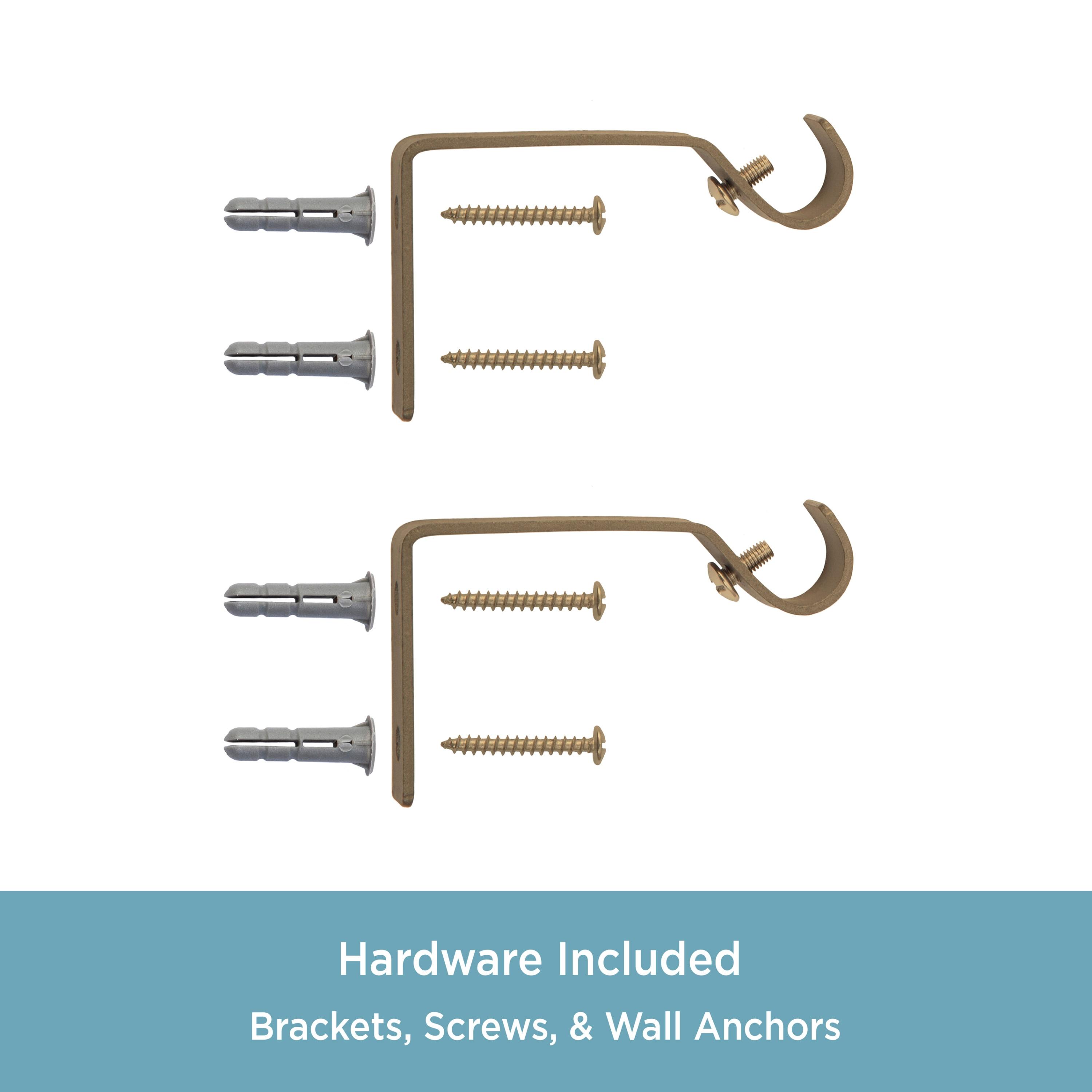 Kenney Kingstown Metal Adjustable 0.5" Single Curtain Rod