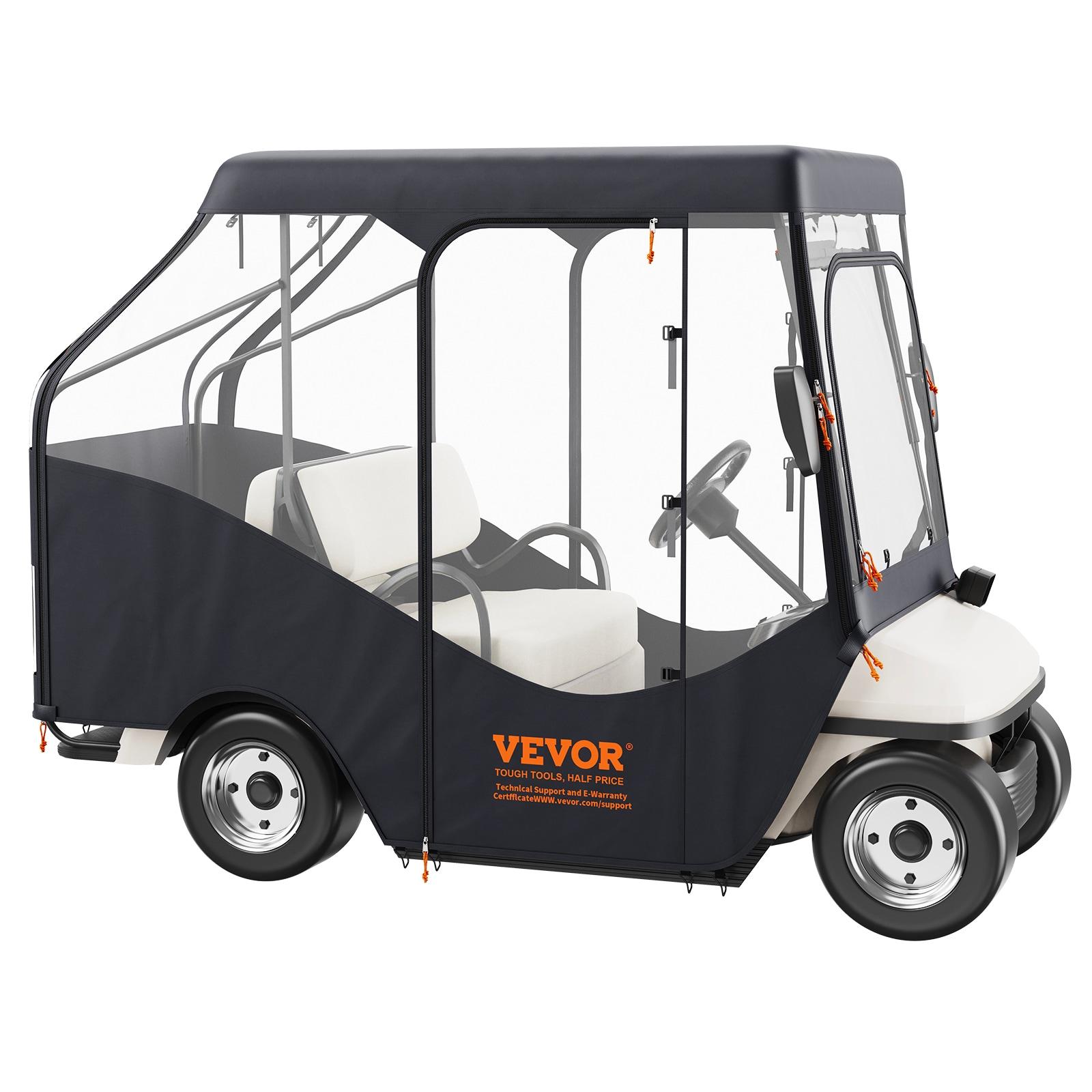 Hook & Loop Fastener Mildew Resistant Golf Cart Cover By VEVOR