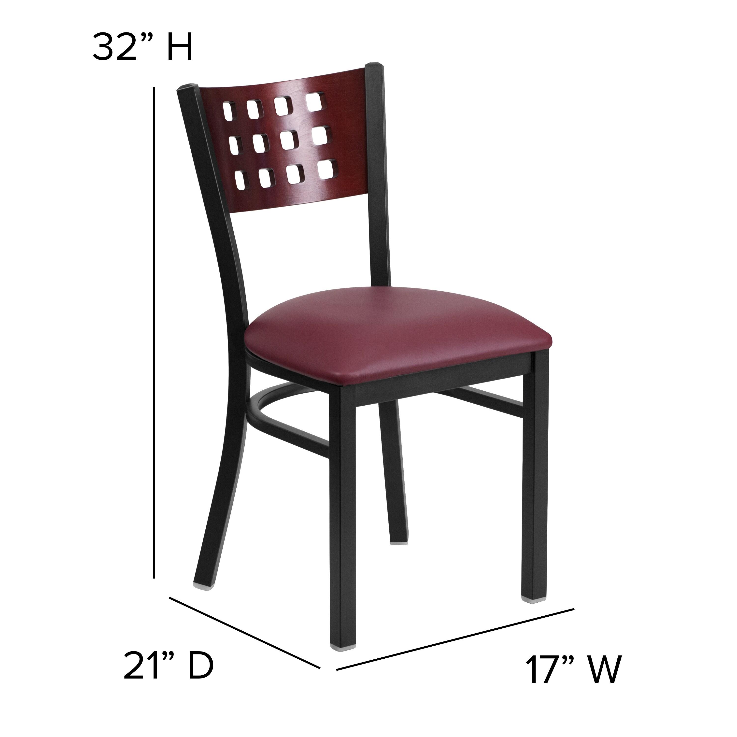 Elea Modern Solid Back Side Upholstered Dining Chair