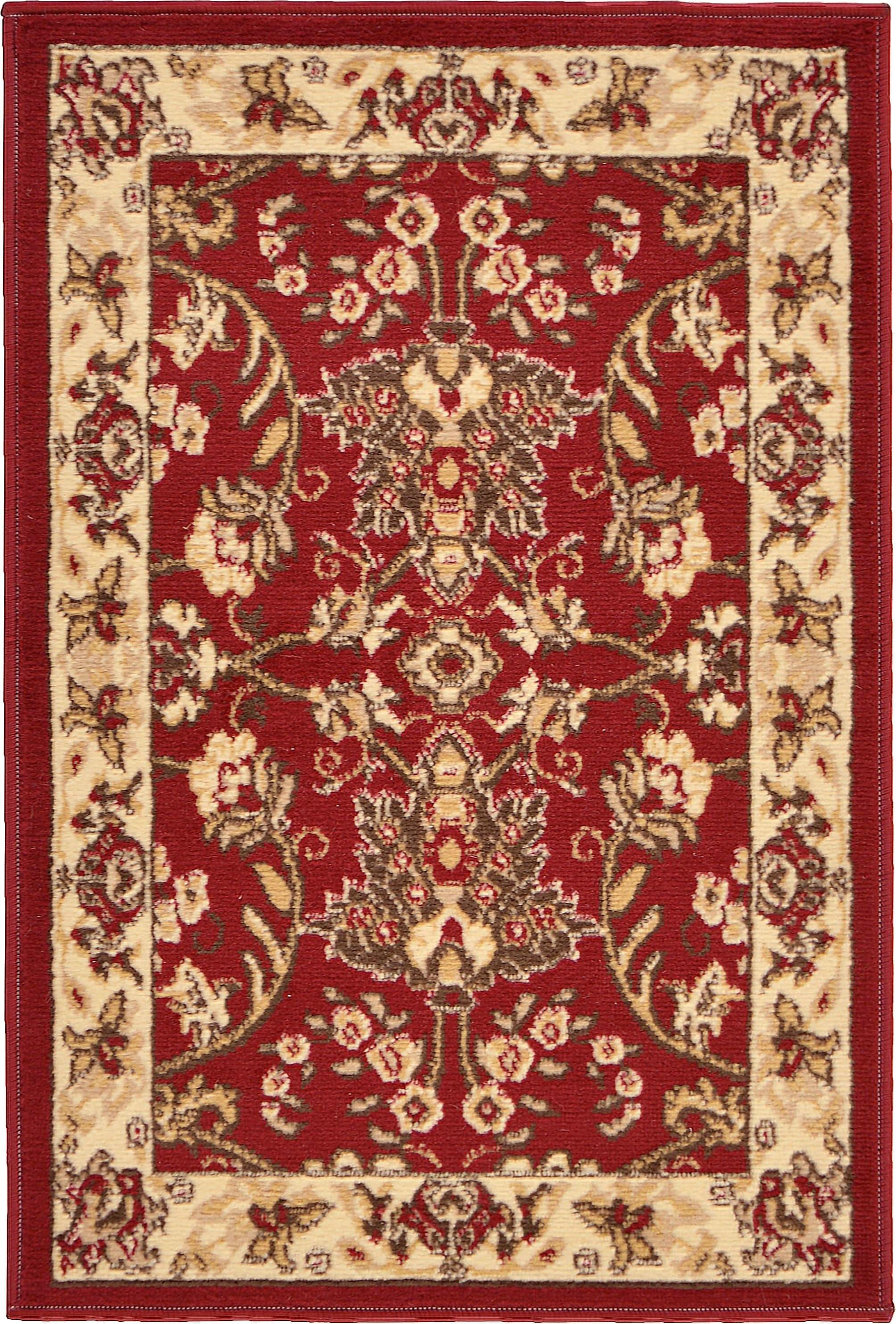 Unique Loom 2' 2 x 3' 1 Sialk Hill Washington Burgundy Area Rug