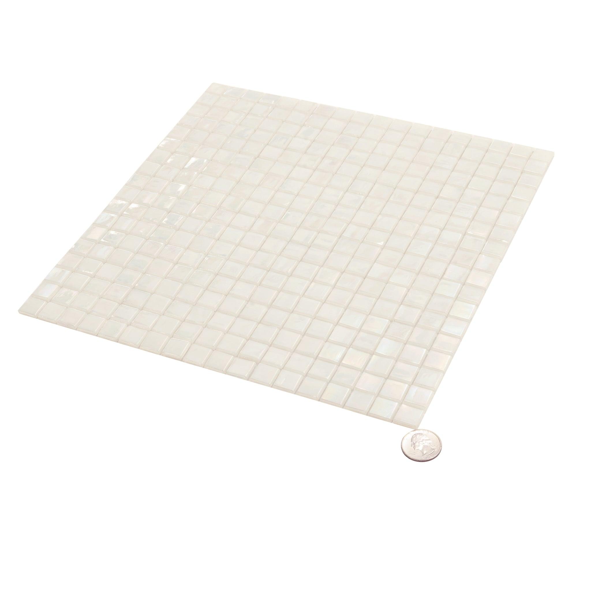 Skosh 0.6" x 0.6" Glass Grid Mosaic Wall & Floor Tile