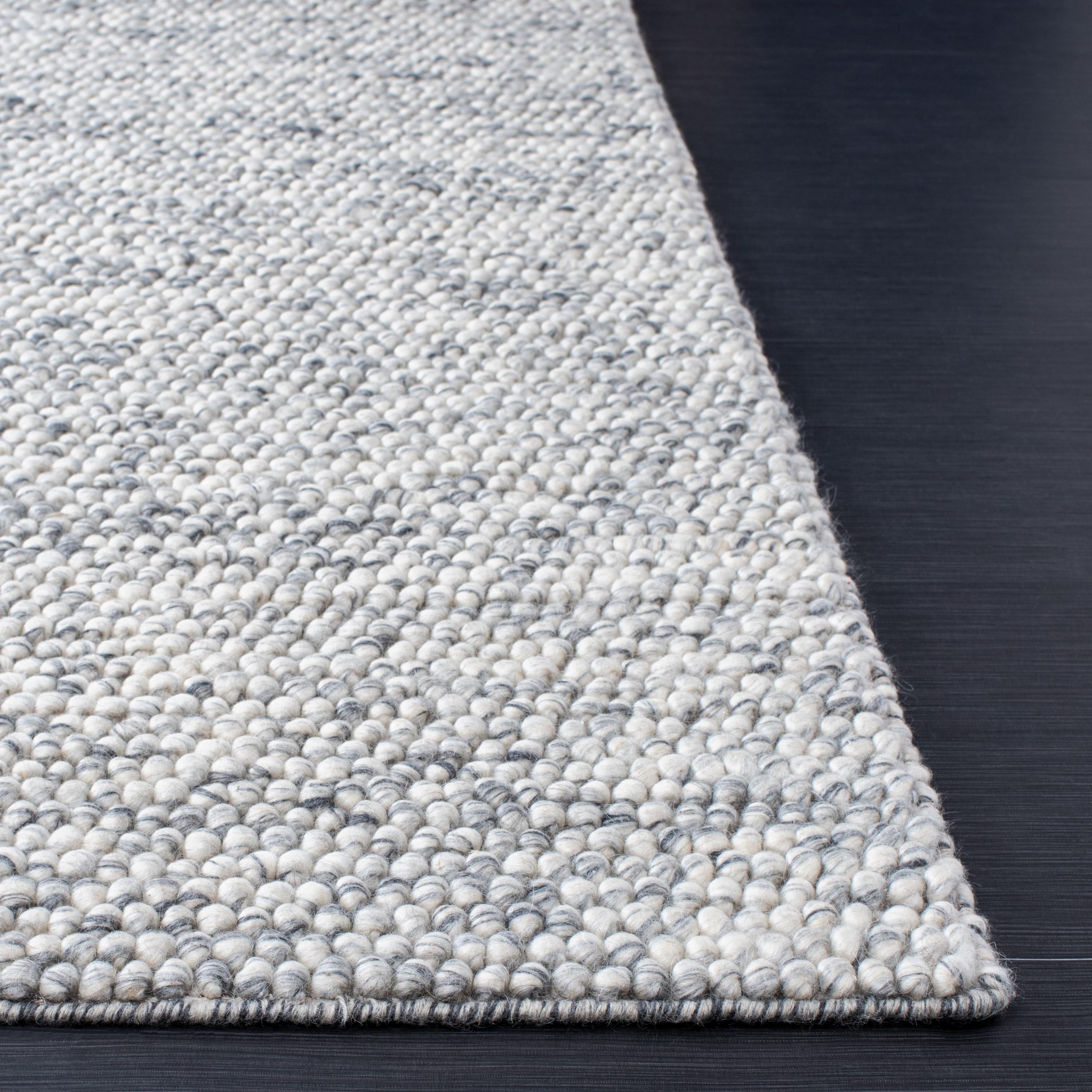 SAFAVIEH Natura Feride Geometric Area Rug, Light Grey/Ivory, 9' x 12'