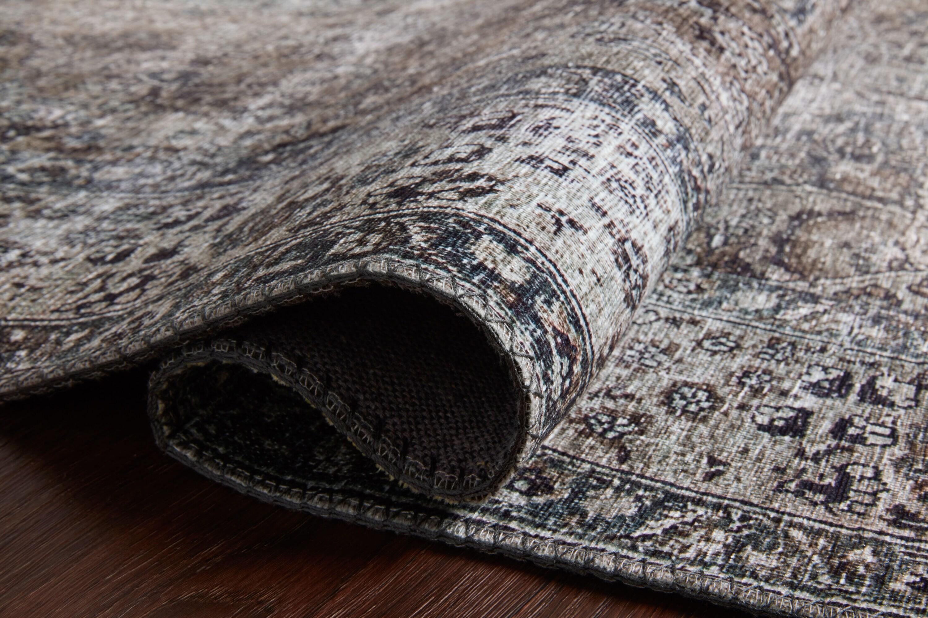 Loloi II Layla Printed Oriental Distressed Taupe / Stone Area Rug