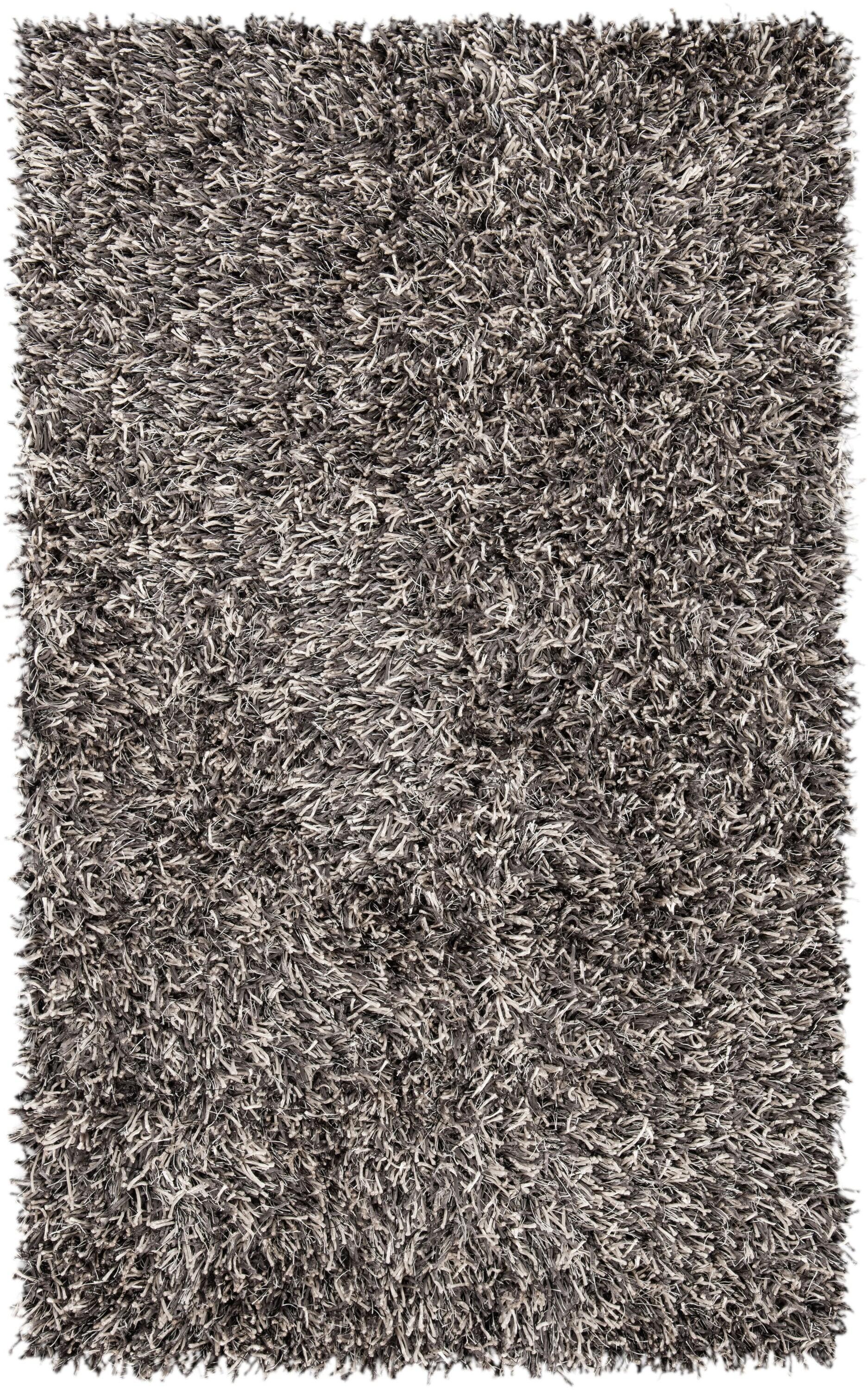 Shag SG531 HAND TUFTED Indoor Accent Rug - Platinum/Ivory - 3'x5' - Safavieh.
